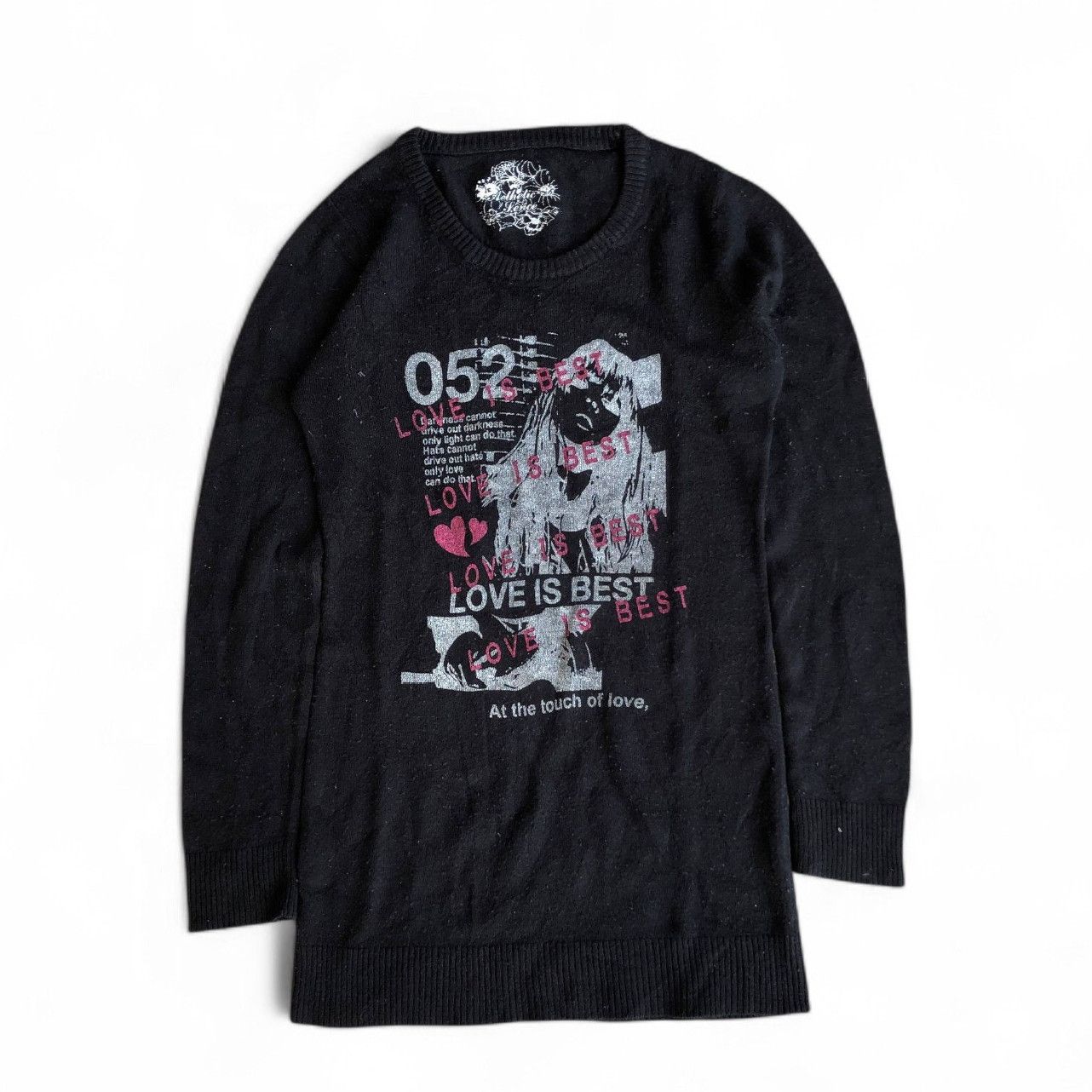 If Six Was Nine 2000s Aetethic Poem Knit longsleeve like Lgb Size M / US 6-8 / IT 42-44 - 1 Thumbnail