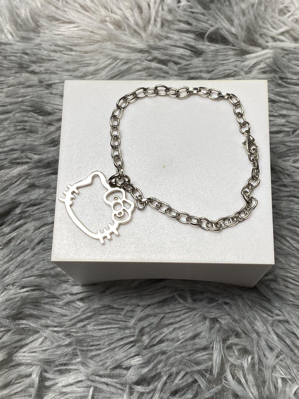 Jewelry Silver Hello Kitty Chain Bracelet | Cute Styl Size ONE SIZE - 3 Thumbnail
