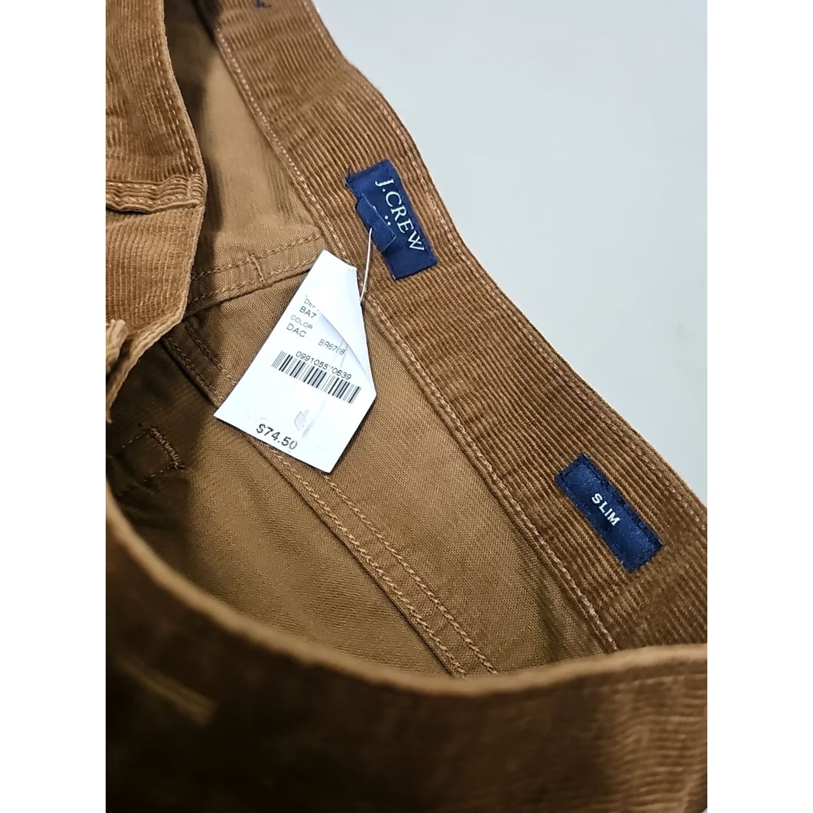 J.Crew J.Crew Slim Fit Corduroy Pants Mens 32x30 Brown Slim Classic 5-Pocket Chino Pants Size US 32 / EU 48 - 4 Thumbnail
