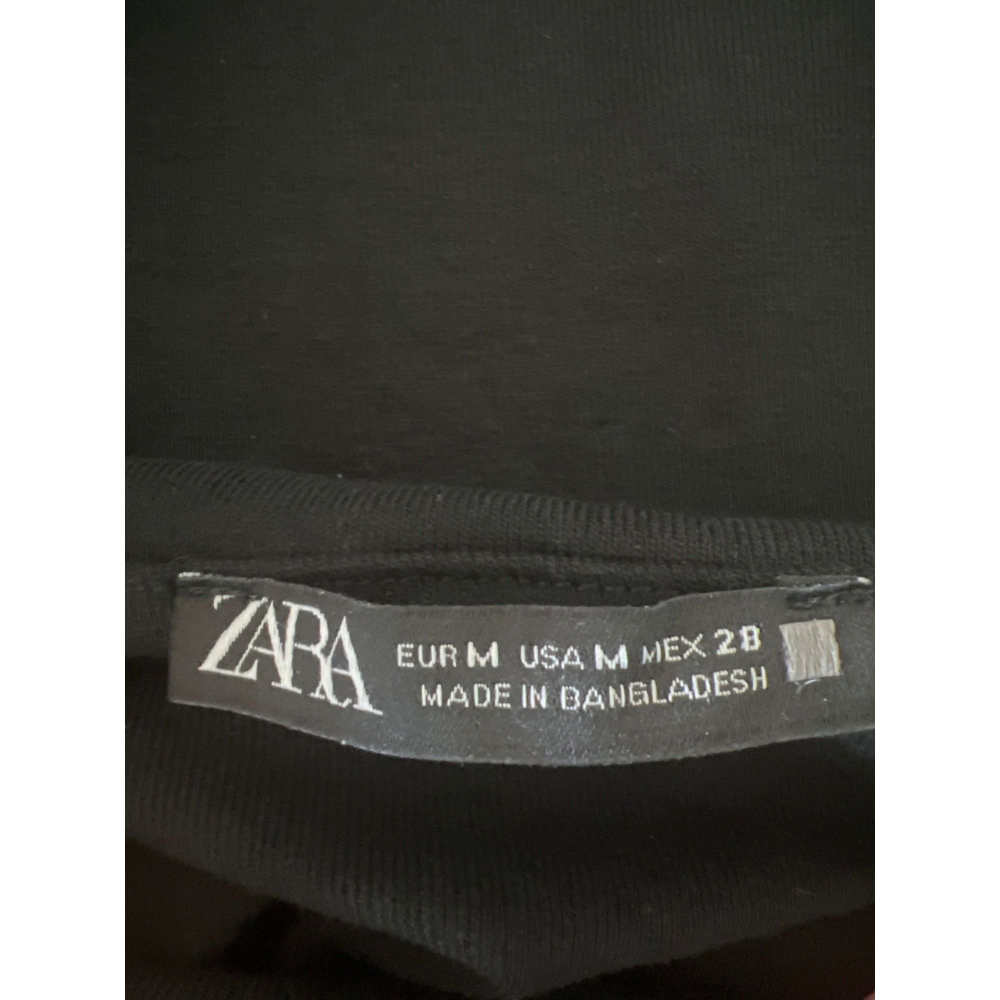 Zara Zara Black Sleeveless Square Neck Bodycon Dress Size M / US 6-8 / IT 42-44 - 3 Thumbnail