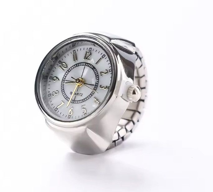 Jewelry 💍 Vintage Style Gold Tone Ring Watch | Oval Face Analog Size ONE SIZE - 1 Thumbnail