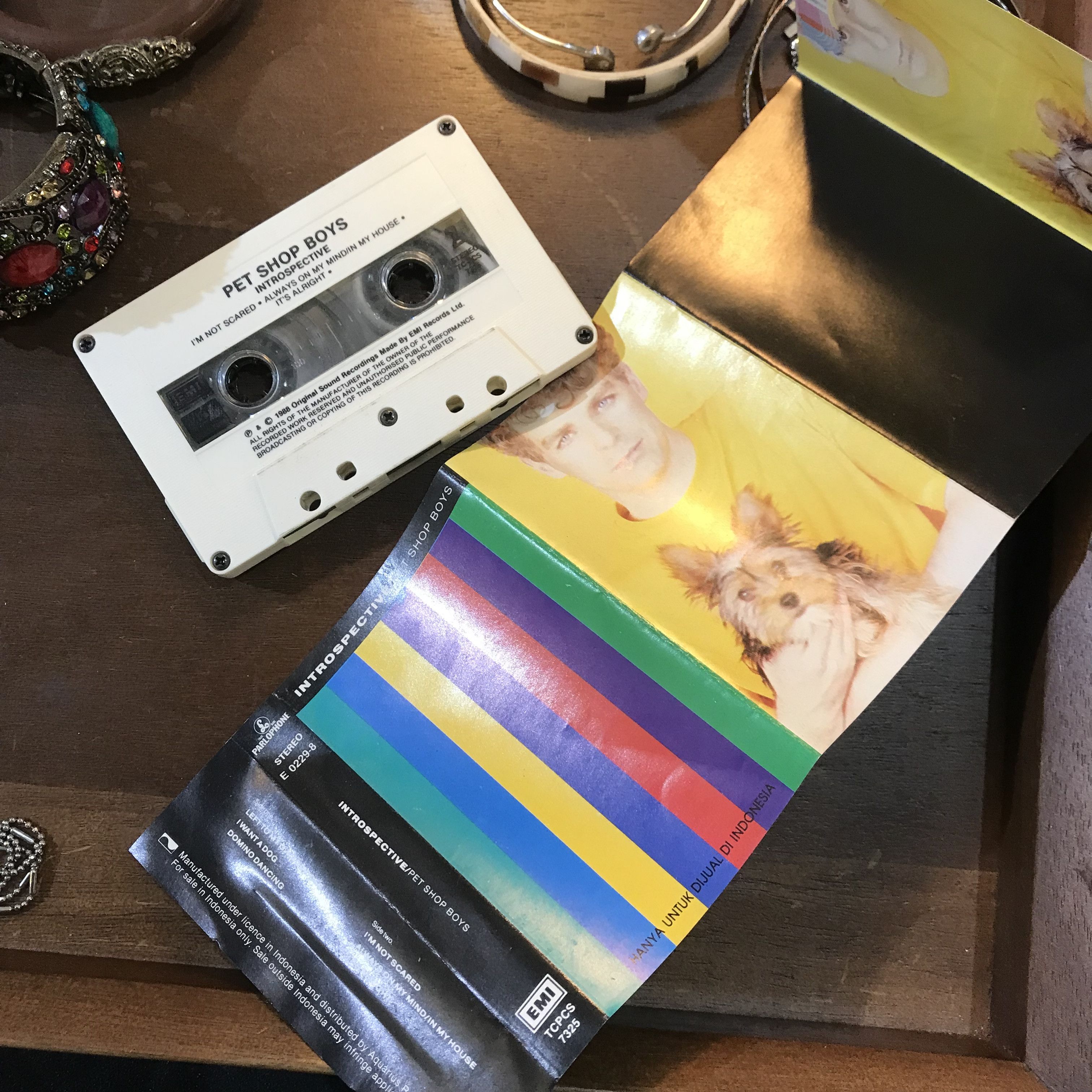 Vintage Pet Shop Boys – Introspective Cassette Tape 1988 kaset pita Size ONE SIZE - 2 Thumbnail