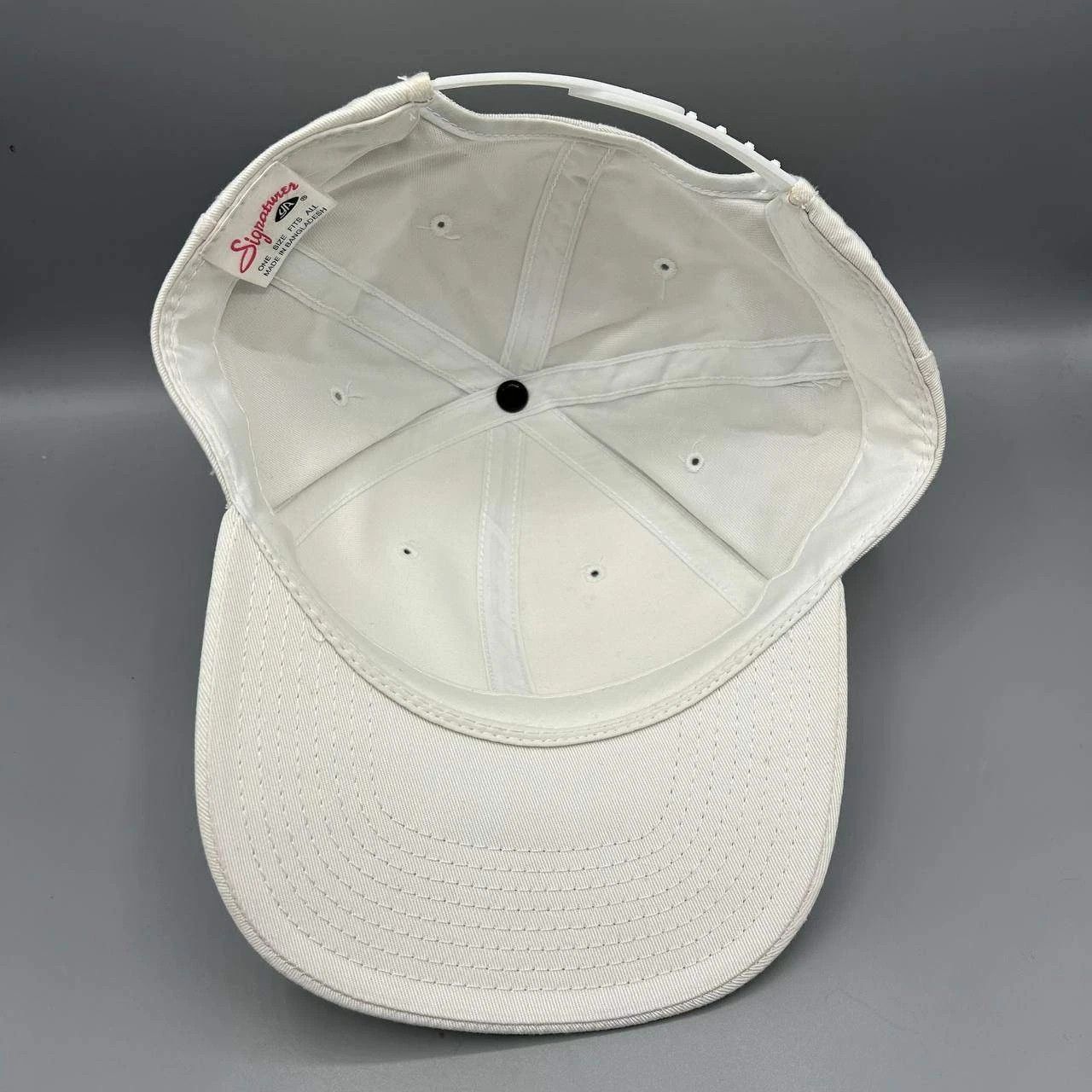 Signatures Vintage Signatures Hat Men White Plain Blank Snap Back Cap Size ONE SIZE - 2 Thumbnail
