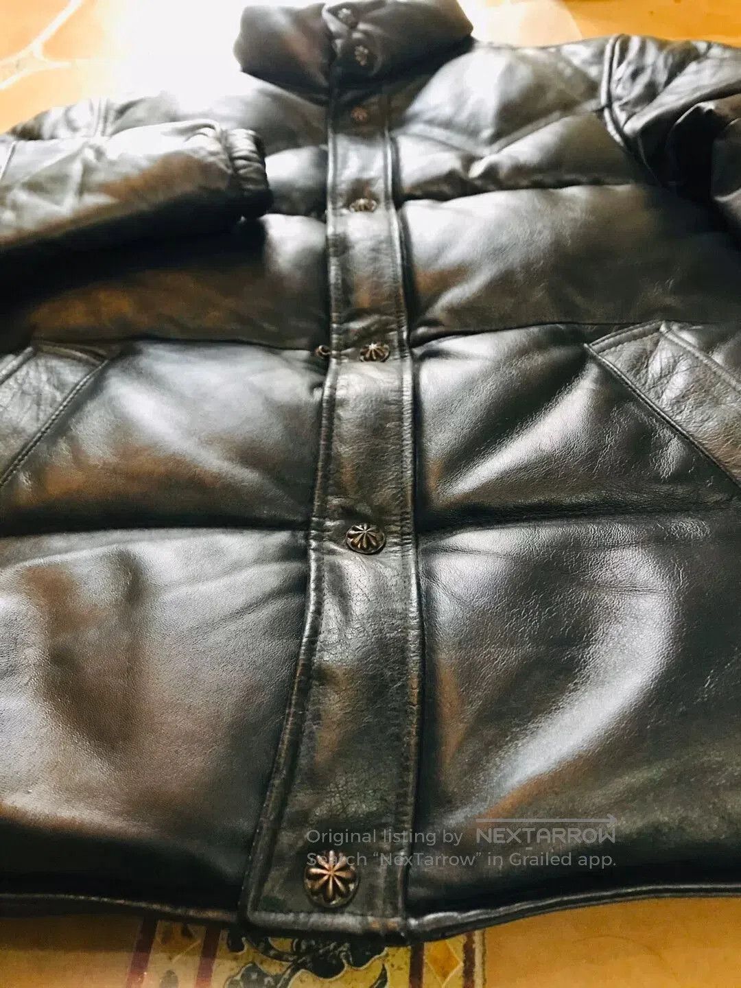 Japanese Brand Japanese Classic Leather Down Jacket. Size US S / EU 44-46 / 1 - 7 Thumbnail
