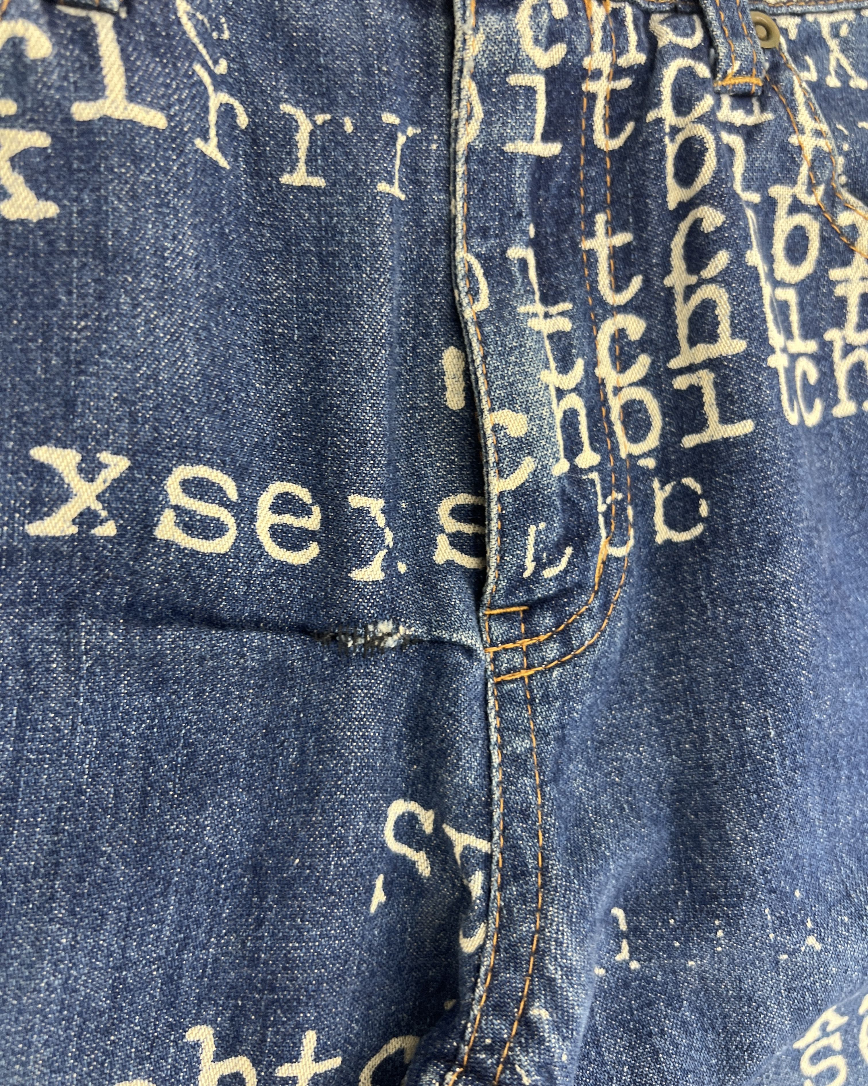 Hysteric Glamour Hysteric Glamour “fuck,sex,bitch” Typewriter Flared Denim Size 26" / US 2 / IT 38 - 6 Thumbnail