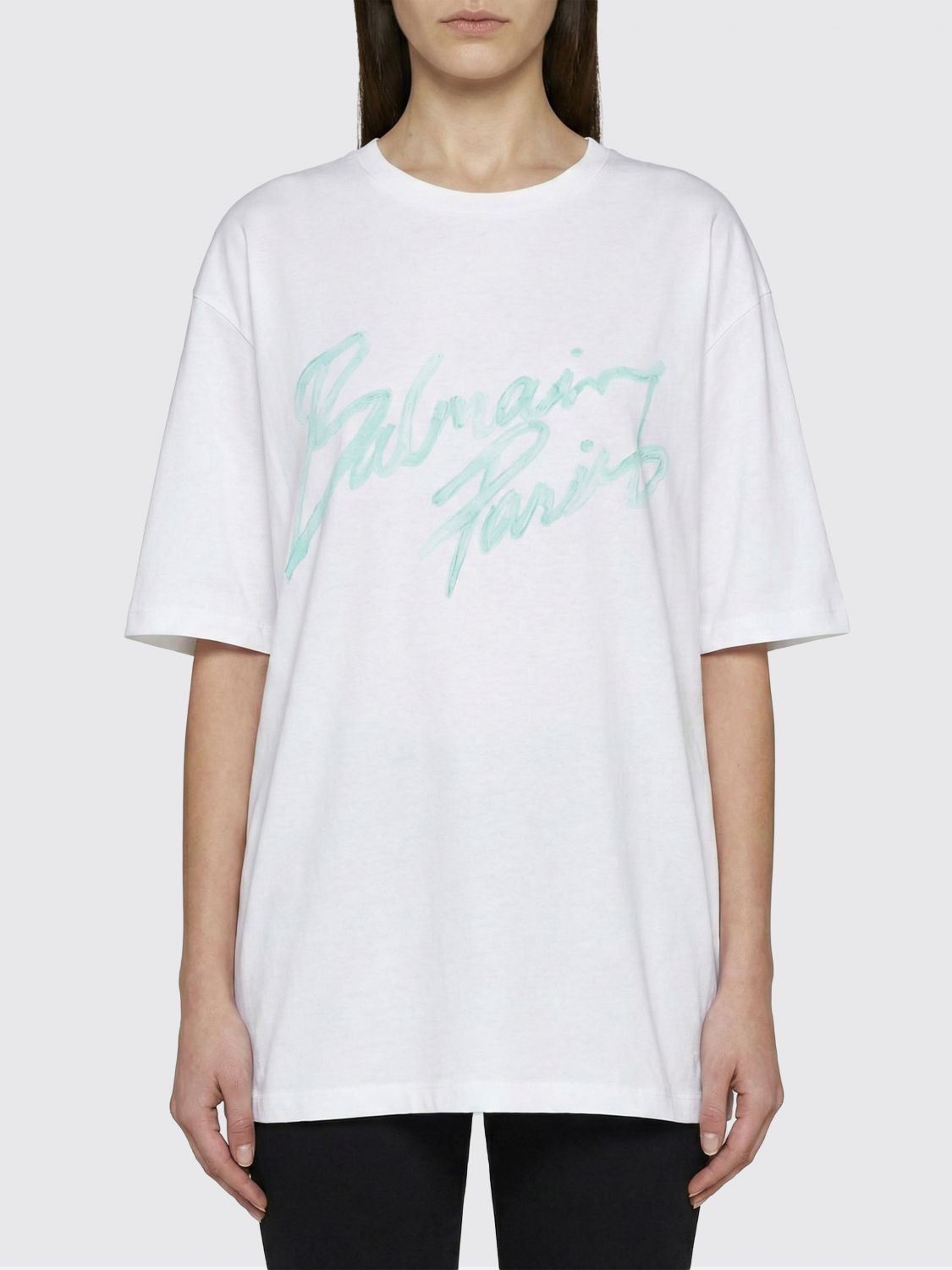 Balmain Balmain T-Shirt Woman White Size M / US 6-8 / IT 42-44 - 1 Thumbnail