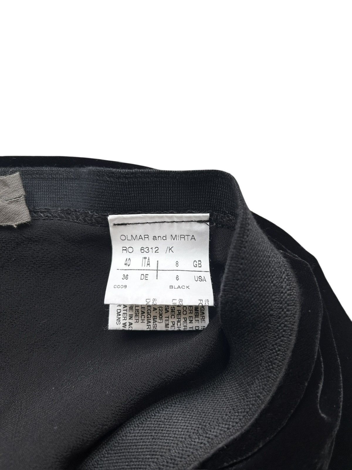 Rick Owens F/W 05 Moog Velvet Tie Skirt Size 27" / US 4 / IT 40 - 8 Thumbnail