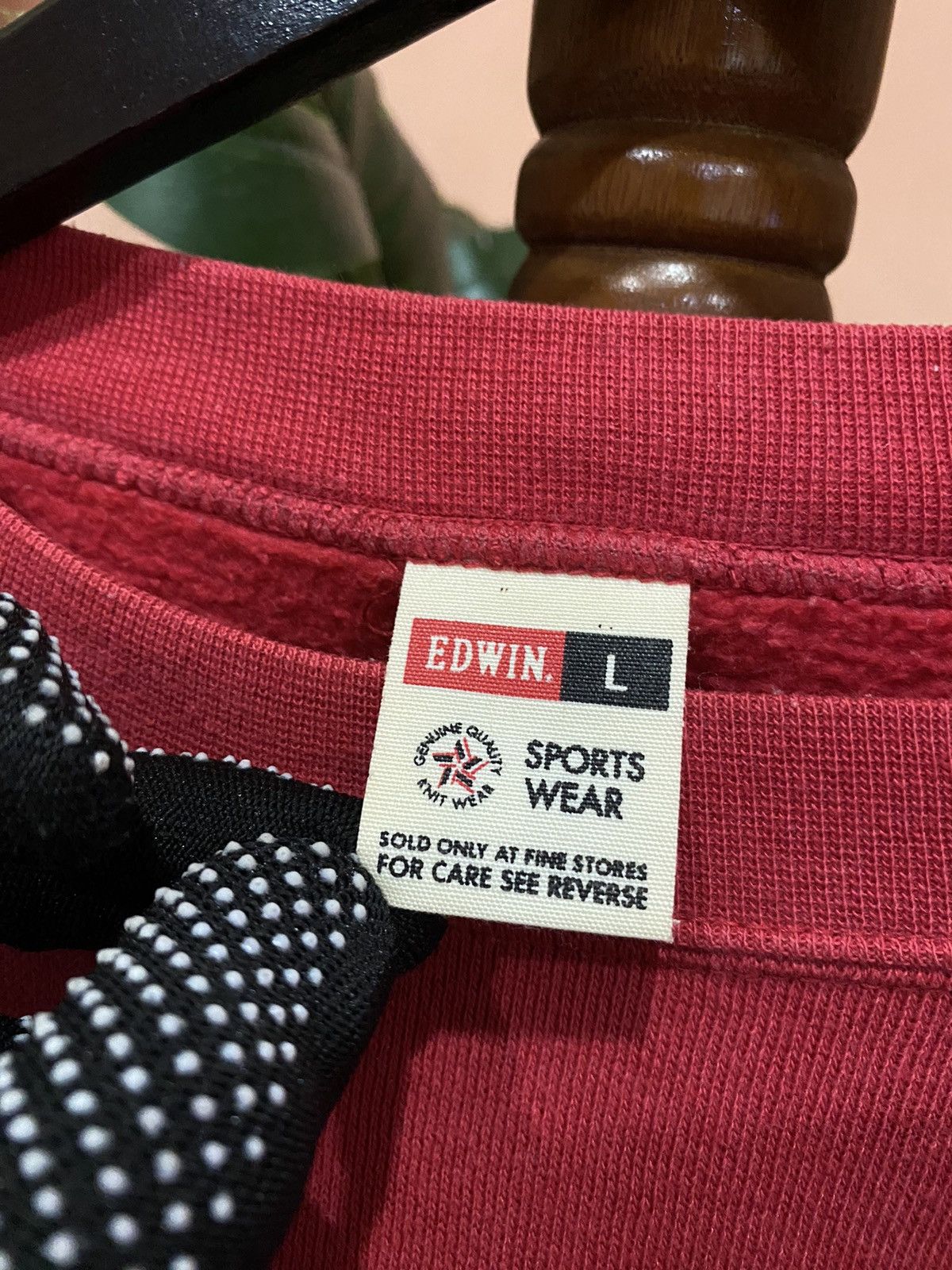 Edwin Vintage Edwin Sportswear Red Crewneck Sweatshirt Size US L / EU 52-54 / 3 - 4 Thumbnail
