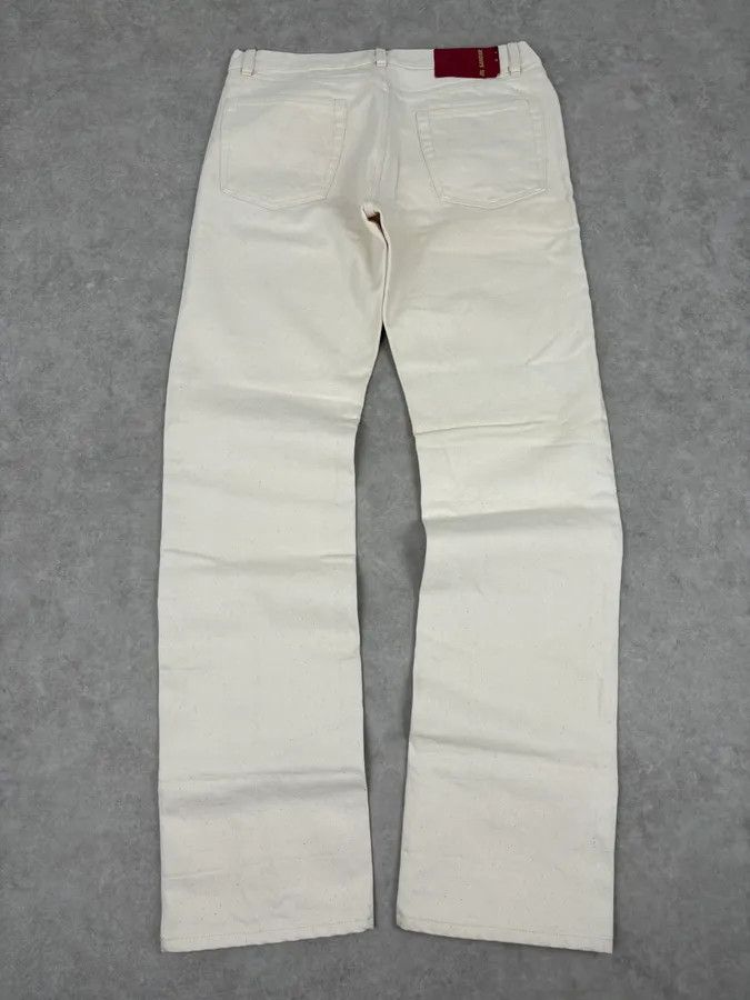 Jil Sander 2010s Jil Sander Creamy Beige Straight Denim Jeans Size US 34 / EU 50 - 6 Thumbnail