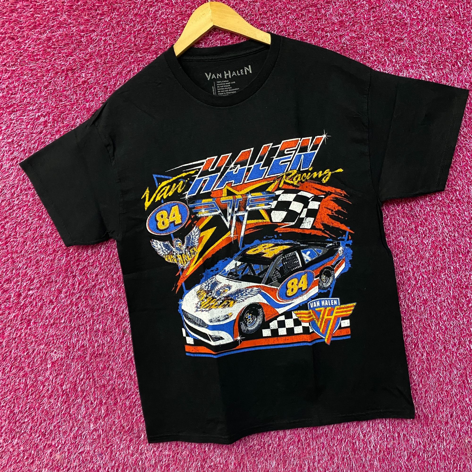 NASCAR Van Halen Nascar Racing Car Graphic Design T-Shirt Medium Size US M / EU 48-50 / 2 - 3 Thumbnail