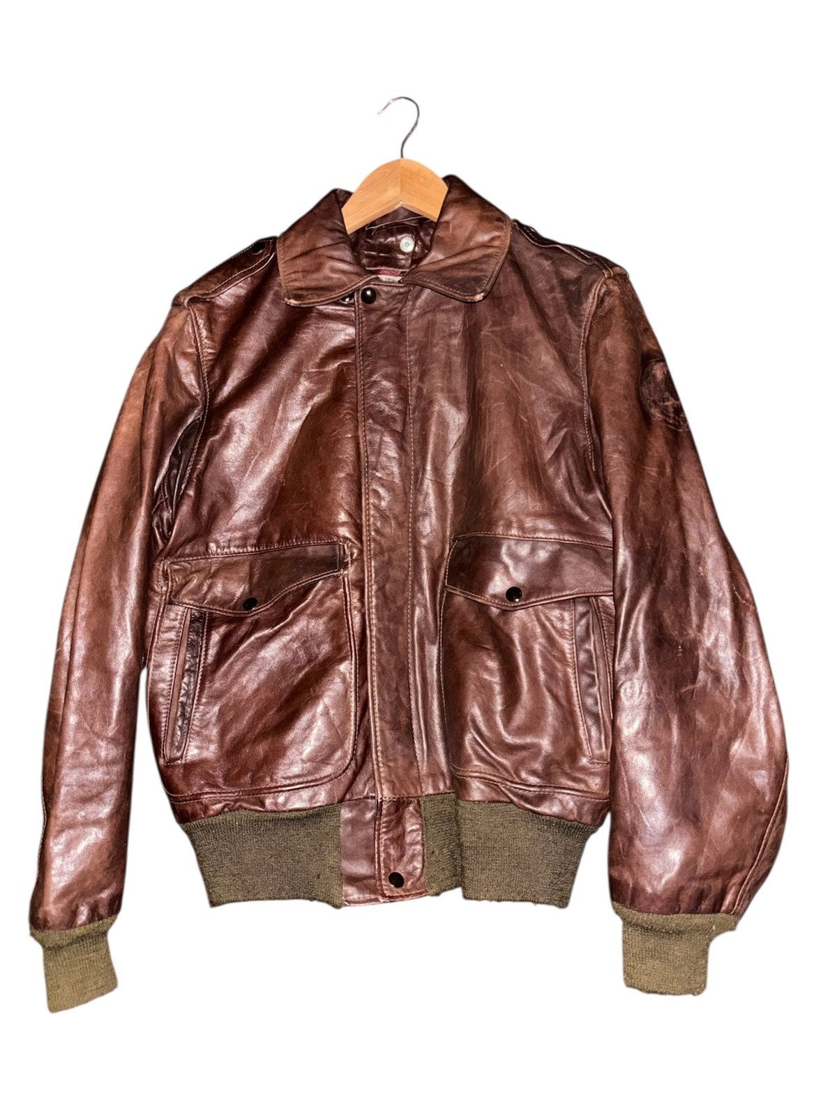 Schott Vintage Schott a2 leather jacket Size US XS / EU 42 / 0 - 1 Thumbnail