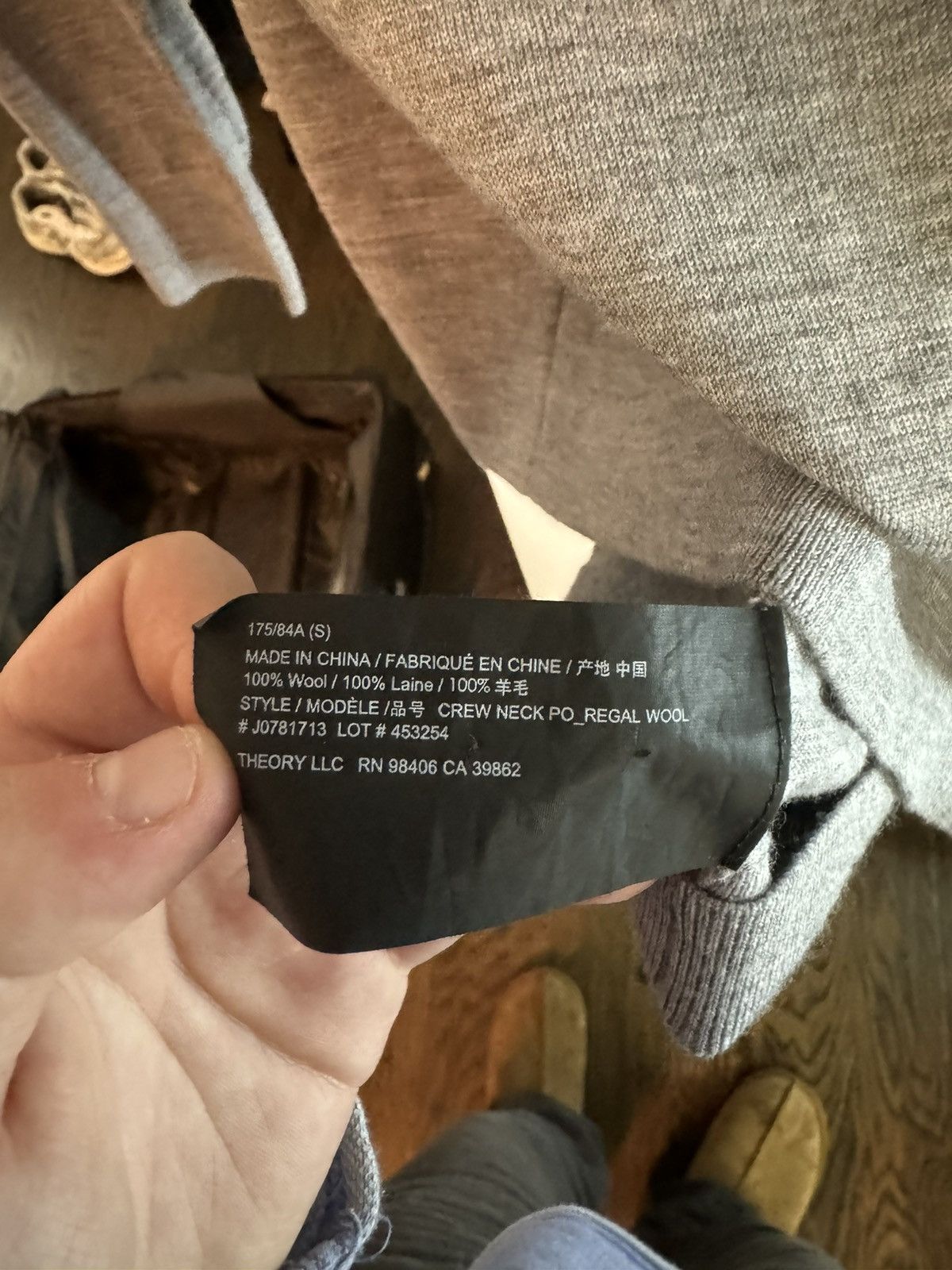 Theory Theory grey sweater Size US S / EU 44-46 / 1 - 4 Thumbnail