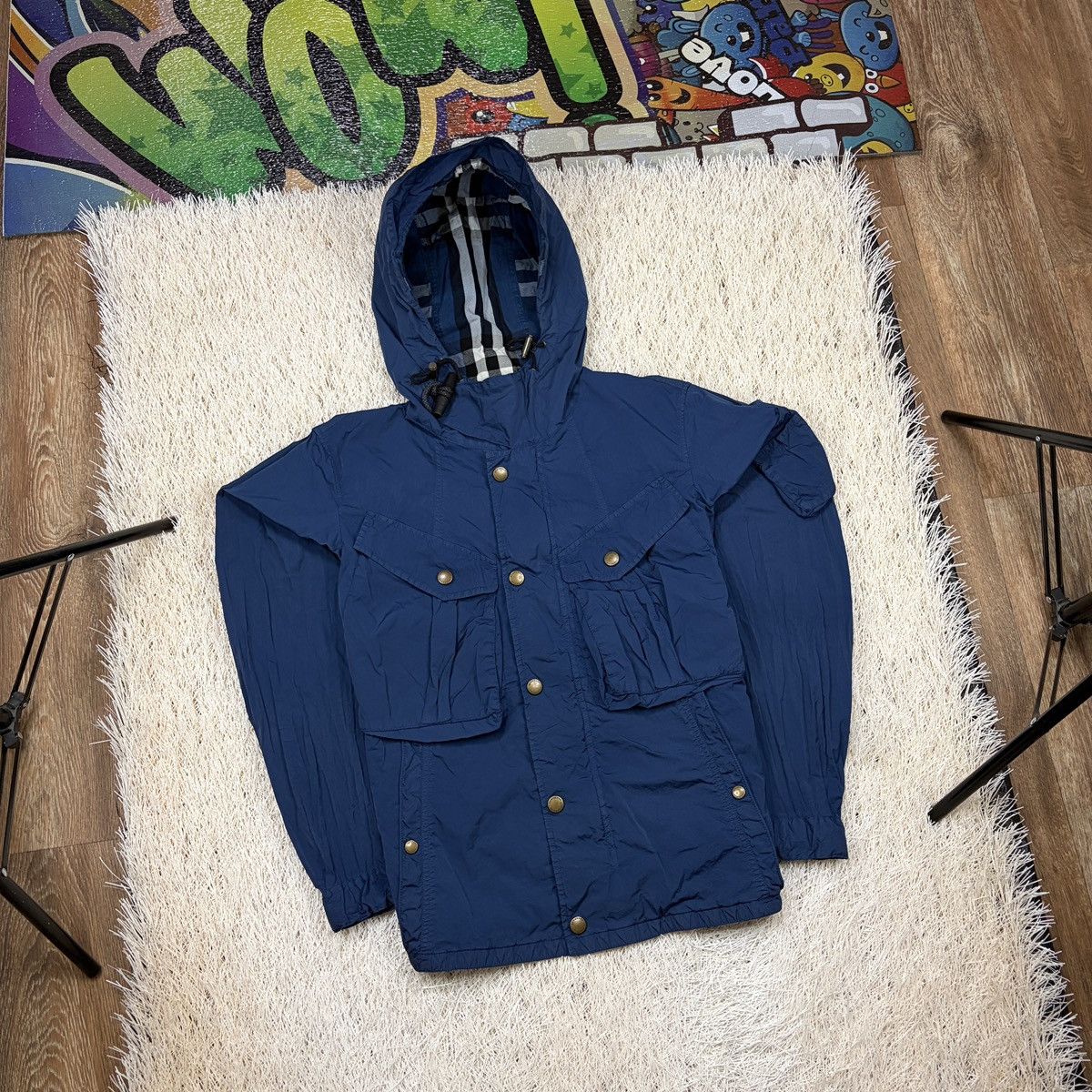 Burberry Burberry jacket Windbreaker Navy Multi-pocket men’s size 48 Size US M / EU 48-50 / 2 - 1 Thumbnail