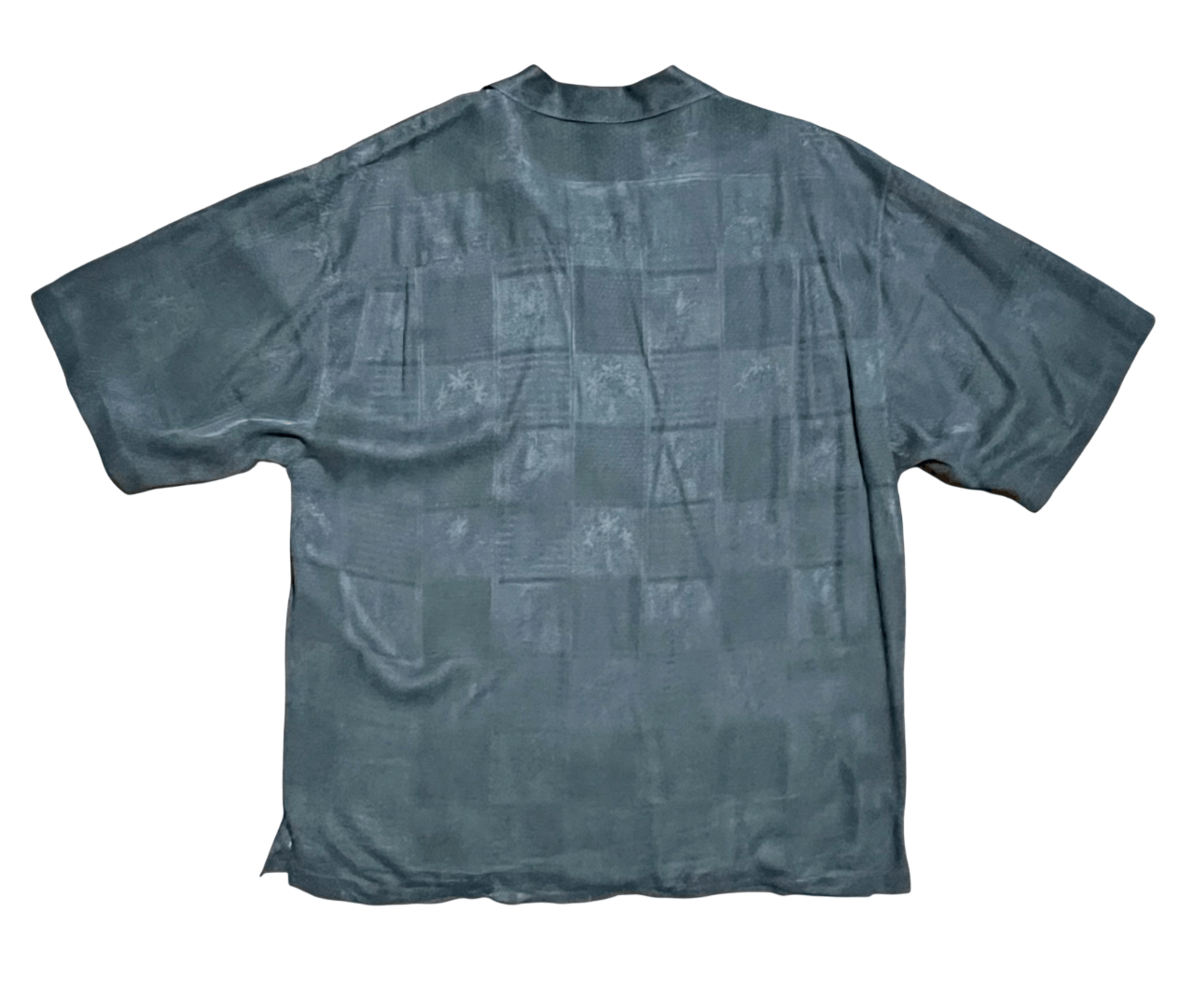Tommy Bahama Tommy Bahama Dark Gray Silk Short Sleeve Button Up Shirt Size US XL / EU 56 / 4 - 4 Thumbnail