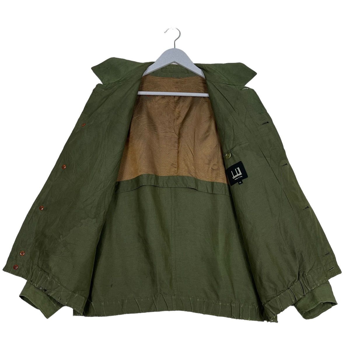 Alfred Dunhill 🔥 VINTAGE DUNHILL HGTONE SILK LINEN JACKET MADE IN ITALY Size US M / EU 48-50 / 2 - 11 Thumbnail