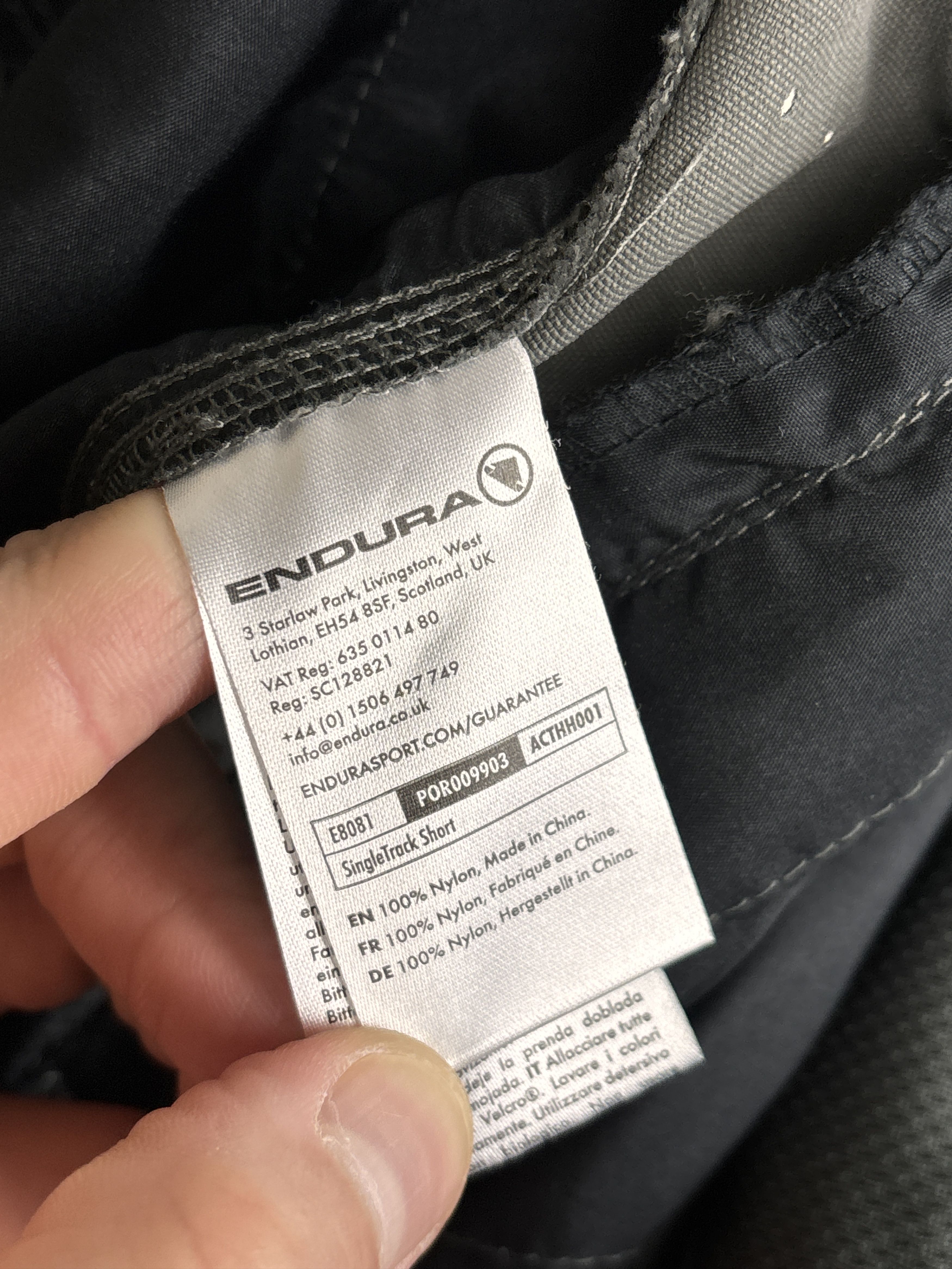 Bicycle Endura Singletrack Shorts Nylon Cycling MTB Men's Size L Size US 34 / EU 50 - 17 Thumbnail