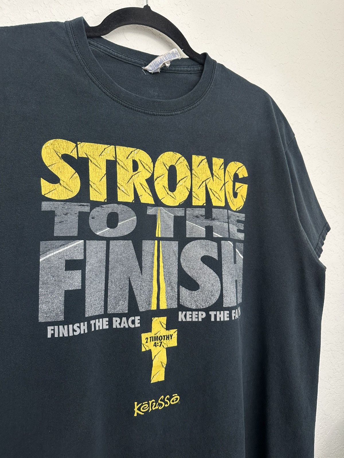 Vintage Strong to The Finish Christian Mamba Mentality Kobe Parody Size US L / EU 52-54 / 3 - 3 Thumbnail