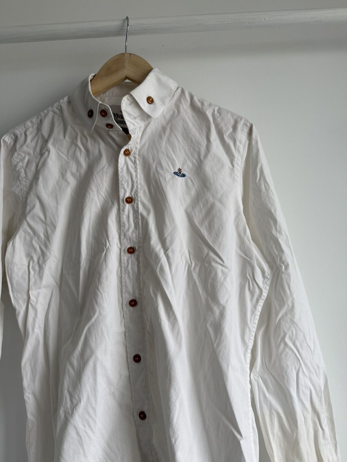 Vivienne Westwood Vivienne Westwood White Button Up Shirt Size US M / EU 48-50 / 2 - 3 Thumbnail
