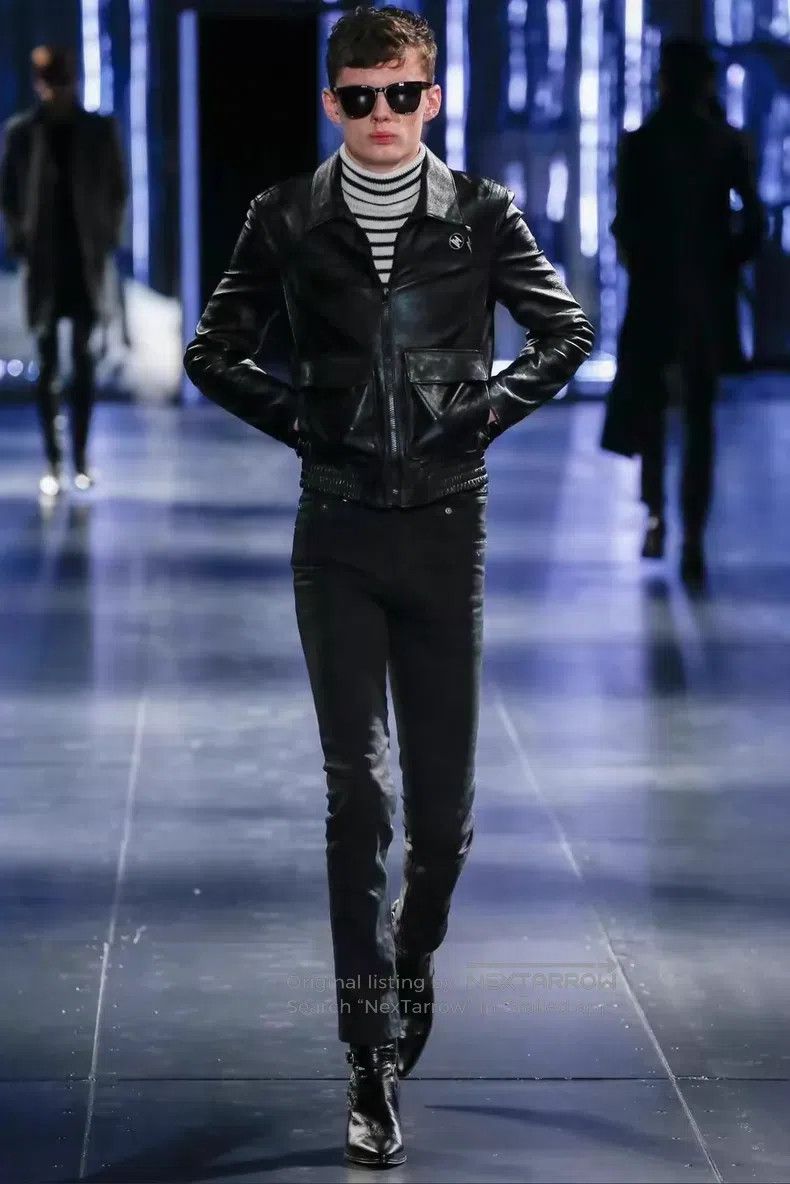Saint Laurent Paris Saint Laurent Paris Double Pocket Sheepskin Lapel Slim Jac Size US S / EU 44-46 / 1 - 7 Thumbnail
