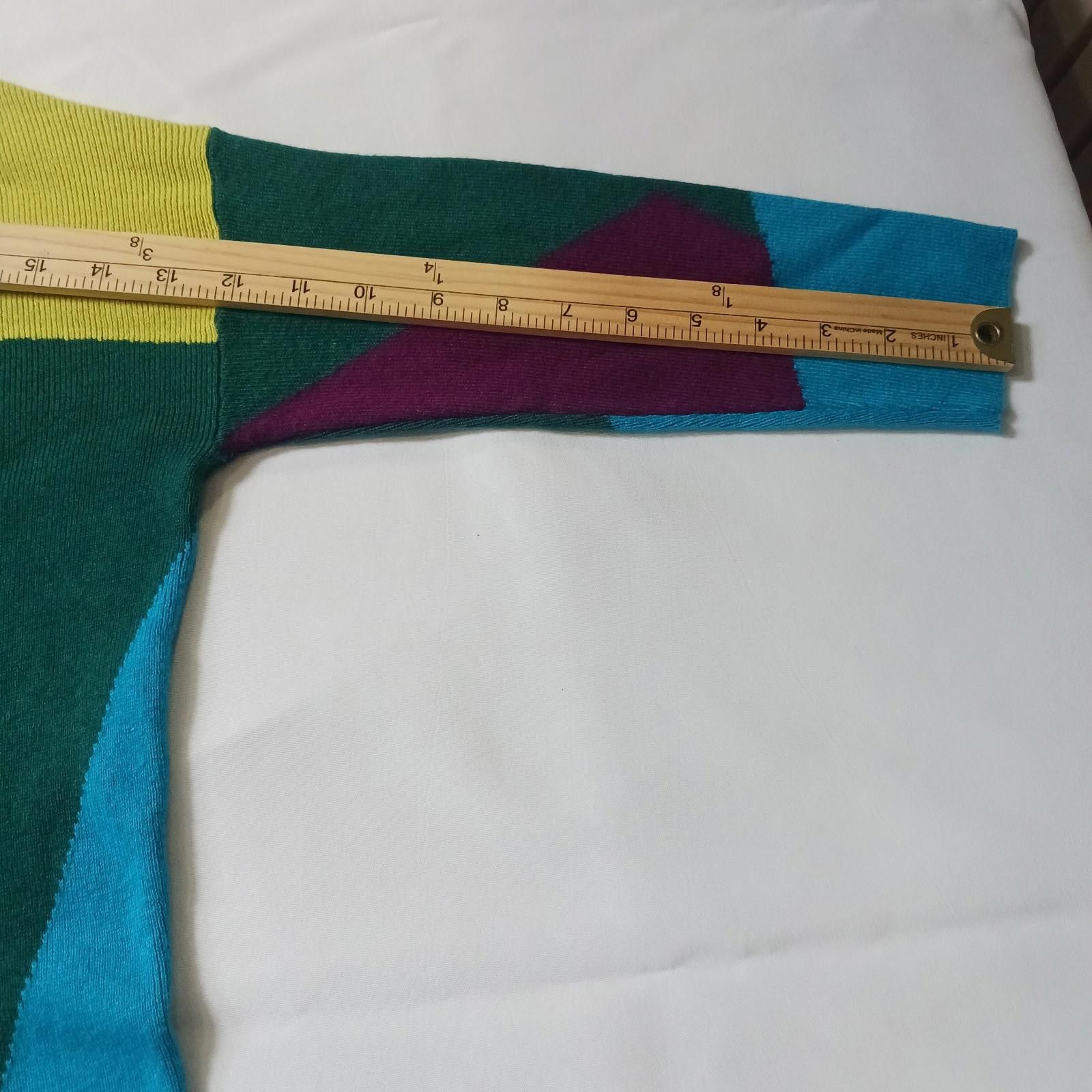 Designer Stylus RN#93677 Women's Multicolor Wool Blend Sweater Small Size S / US 4 / IT 40 - 7 Thumbnail