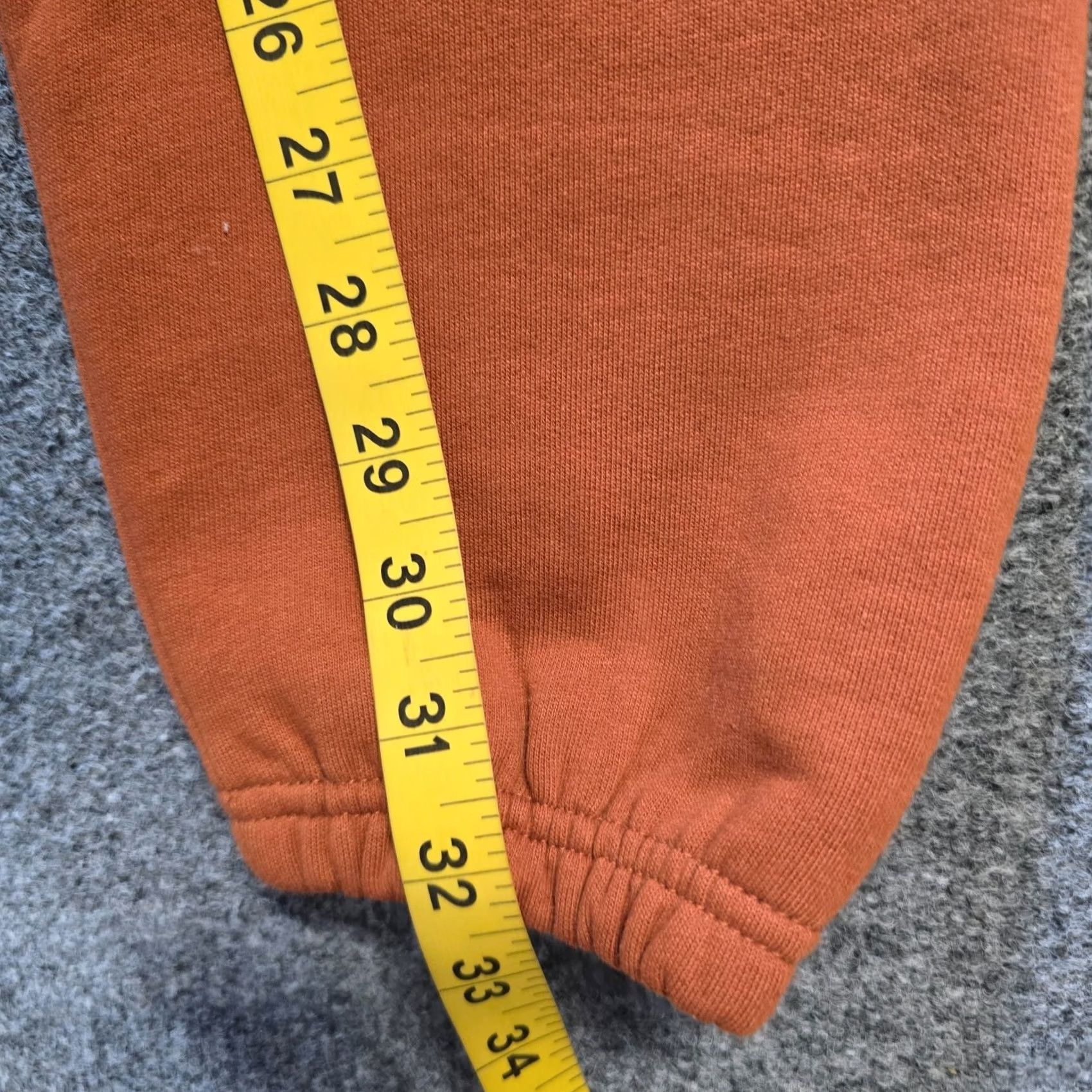 Vintage Ohanga Sweatpants Womens M Orange Jogger Pockets Lounge Casual Tapered Fleece Cotton Blend Regular Inseam 32" Pants Size 32" / US 10 / IT 46 - 7 Thumbnail