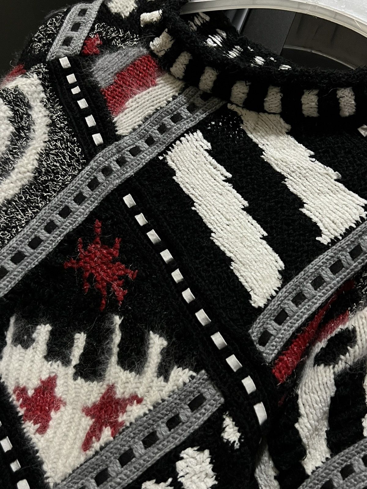 Yoshiyuki Konishi Archive Rare Artwork Yoshiyuki Konishi 3D Hand Knit Size US L / EU 52-54 / 3 - 15 Thumbnail