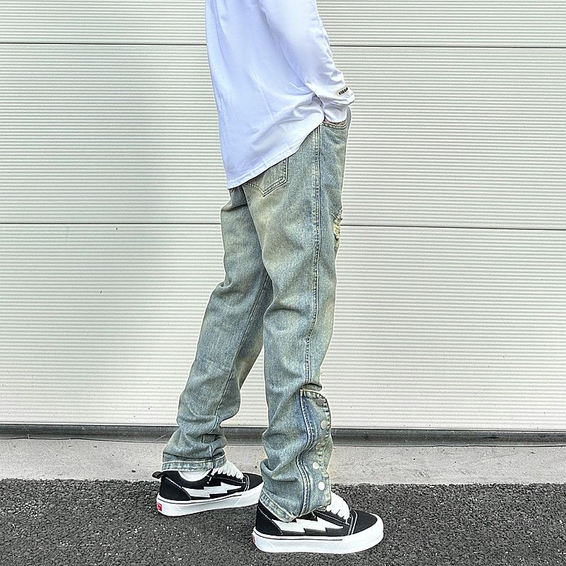 Other Streetwear Washed Jean Fit Side Zipper Size US 32 / EU 48 - 4 Thumbnail