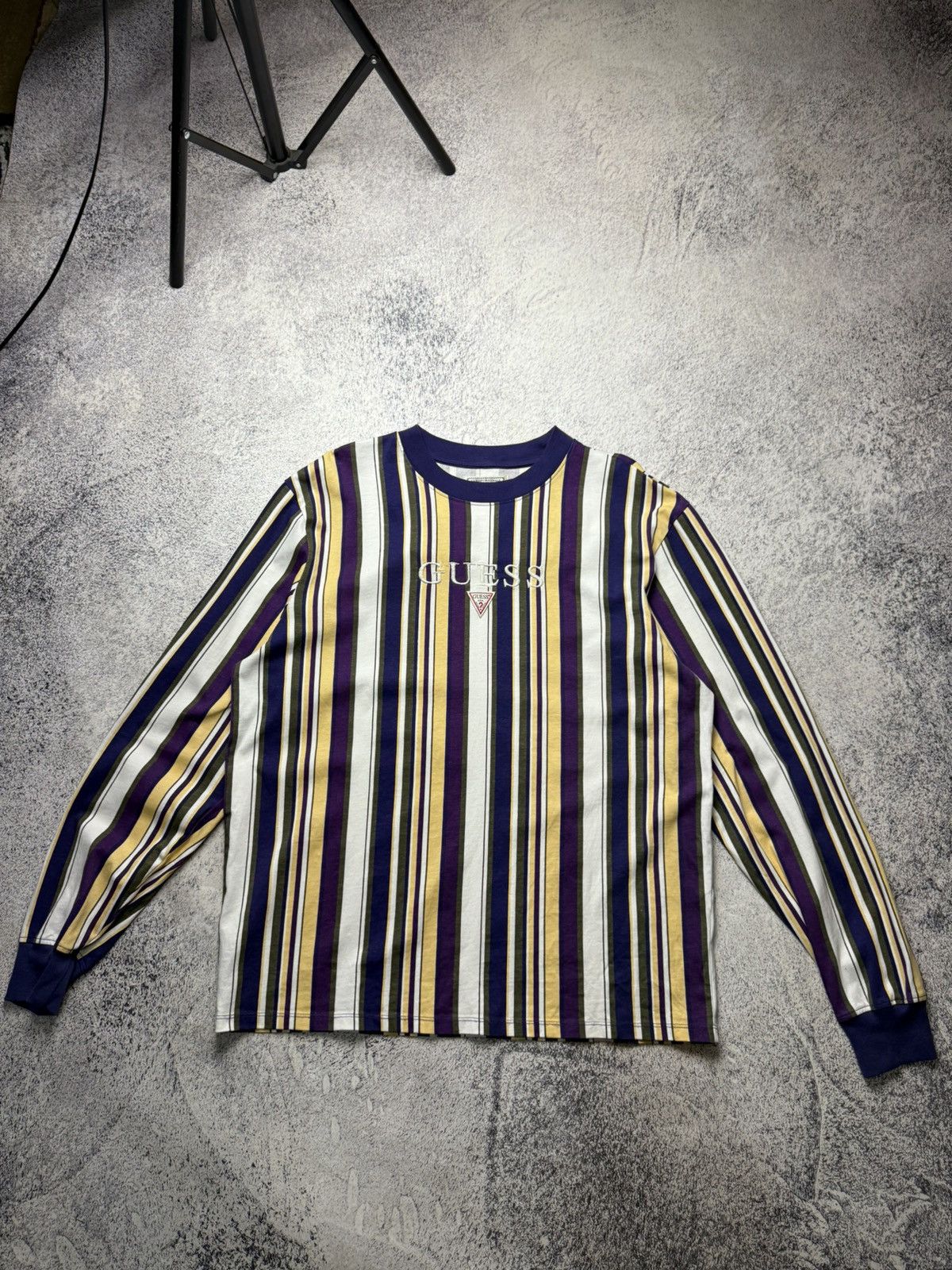 A$AP Rocky Guess x A$AP Rocky Long Sleeve Orange Striped T-Shirt Size US L / EU 52-54 / 3 - 1 Thumbnail