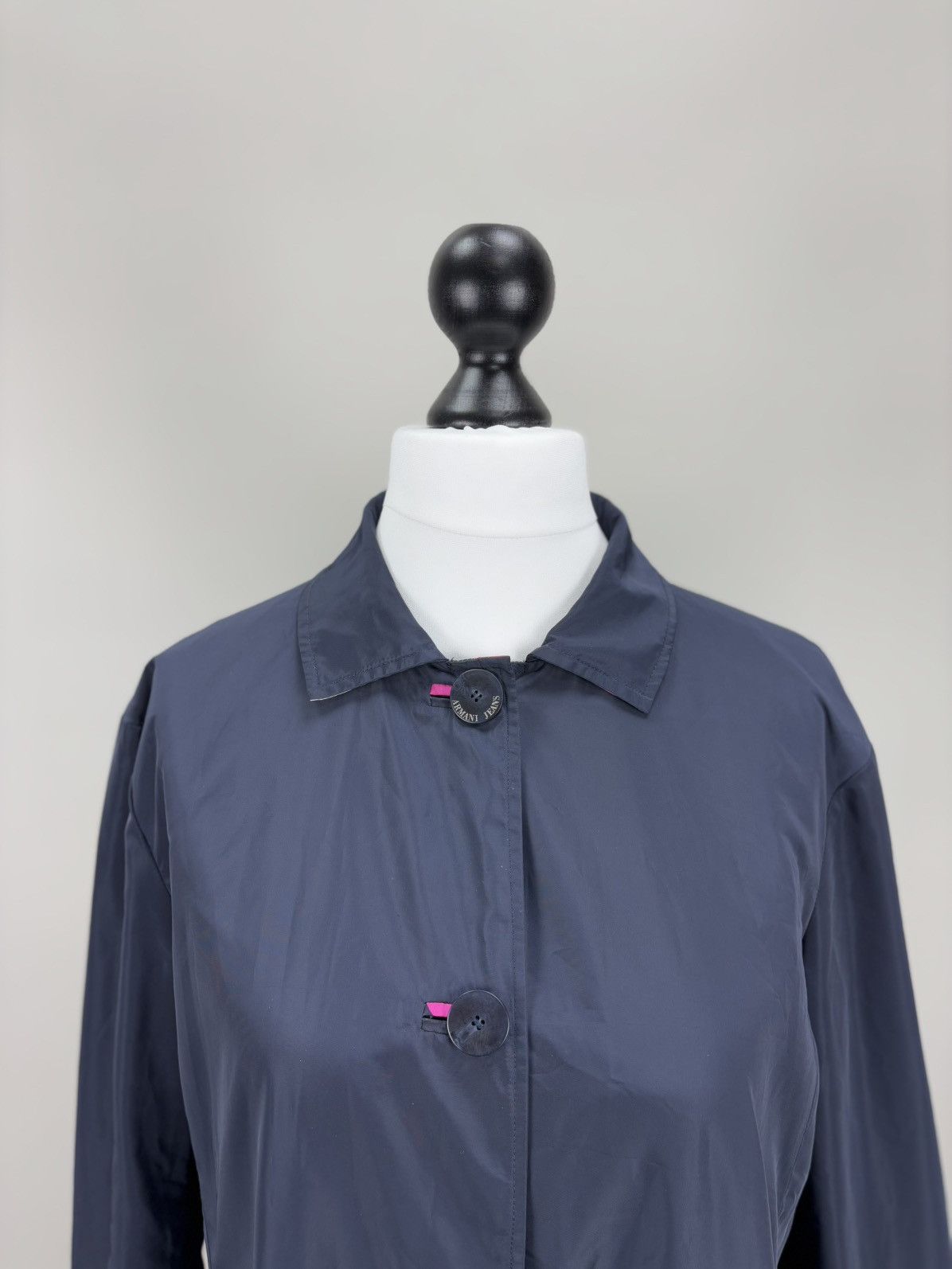 Armani × Vintage Womens reversible trench coat Armani Jeans Size 44 Size M / US 6-8 / IT 42-44 - 18 Thumbnail