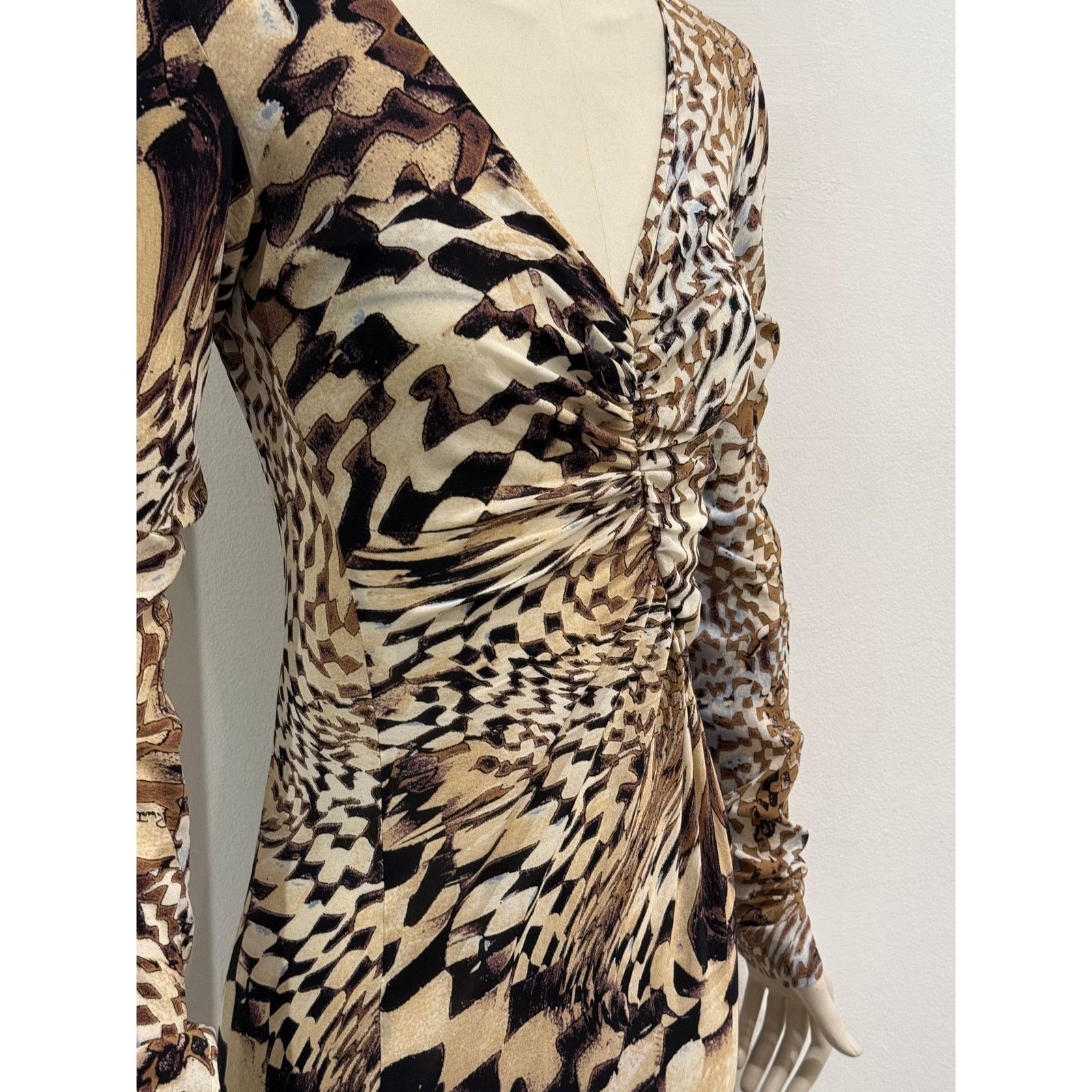 Roberto Cavalli 2003 Roberto Cavalli geometric psychedelic dress Size M / US 6-8 / IT 42-44 - 6 Thumbnail