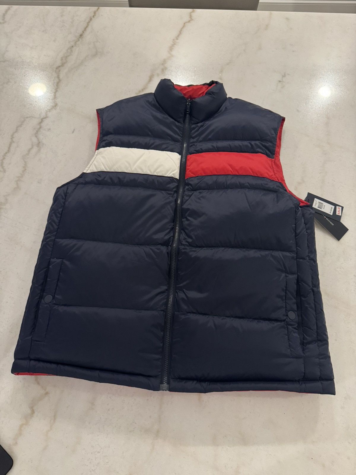 Tommy Hilfiger Tommy Hilfiger Reversible Puffer Vest Size US XL / EU 56 / 4 - 3 Thumbnail