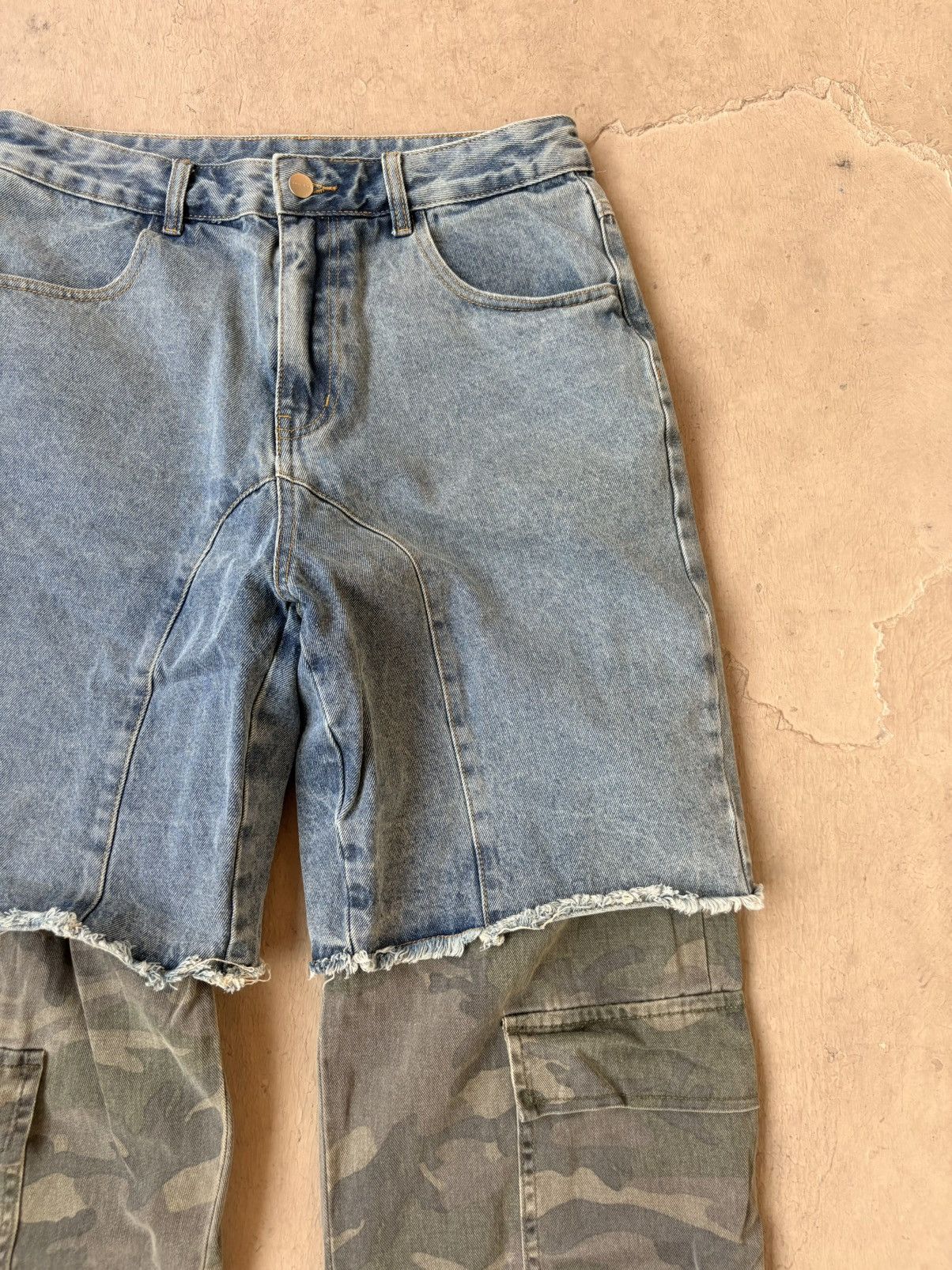 Other Two-Tone Rework Denim (straight leg fit) Size US 33 - 3 Thumbnail