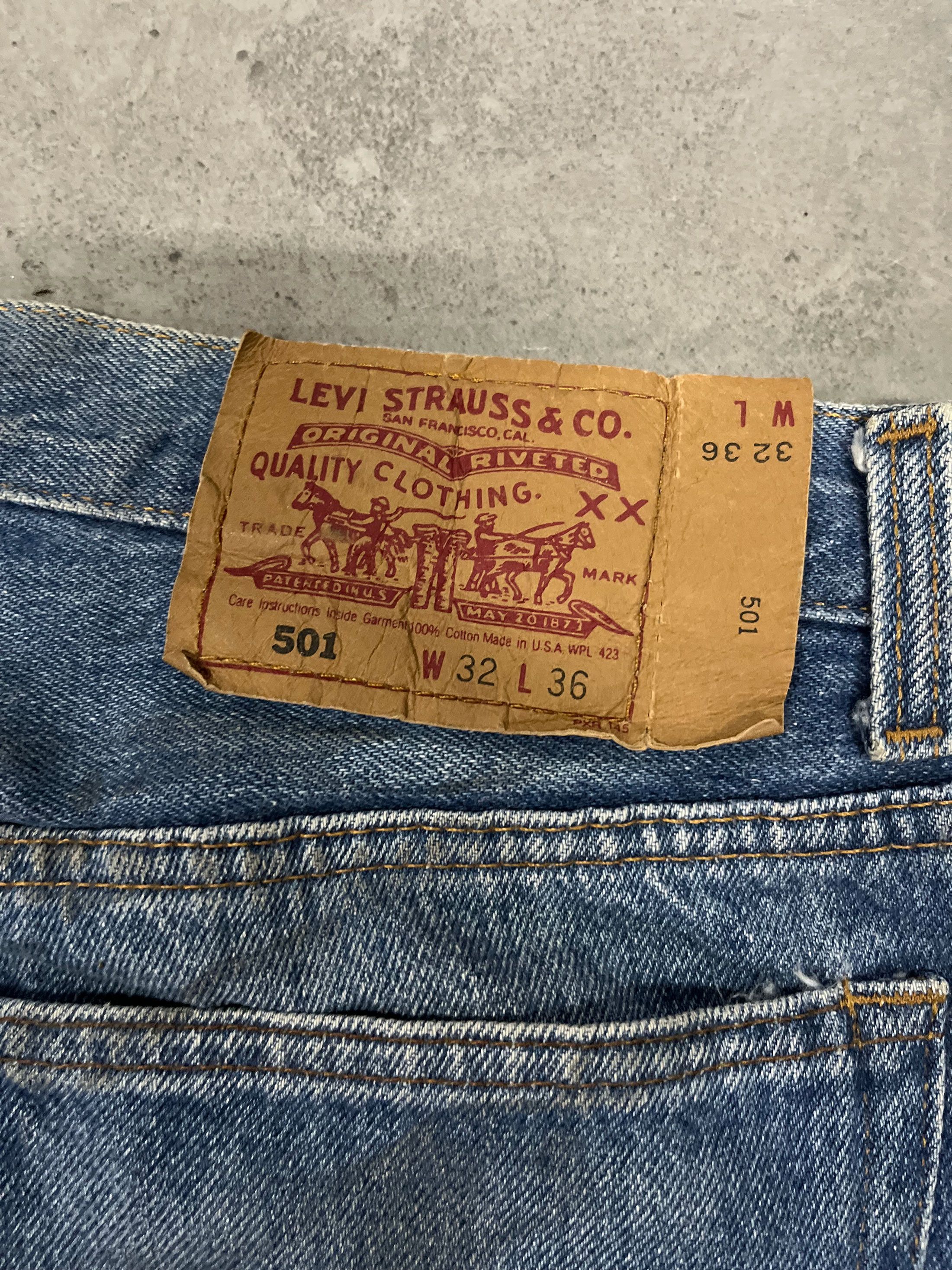 Levi's Vintage Clothing Vintage Levis 501 Stone Wash Size US 30 / EU 46 - 7 Thumbnail