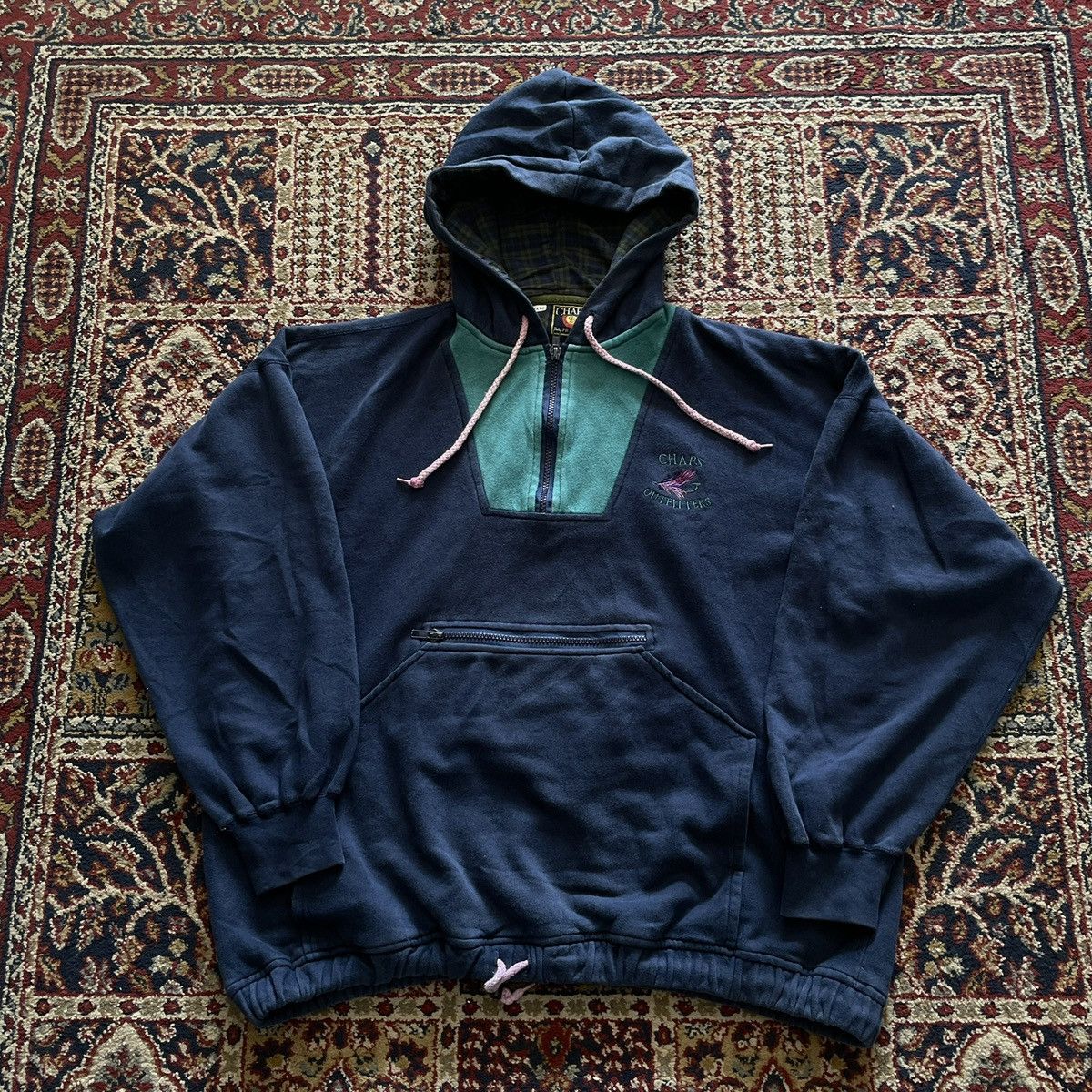 Chaps × Chaps Ralph Lauren Vintage Chaps Ralph Lauren Half Zip Hoodie Size US M / EU 48-50 / 2 - 1 Thumbnail