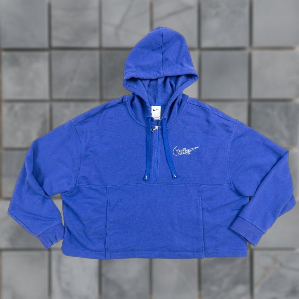 Nike Nike Dri-FIT Hoodie Womens Large Blue Get Fit Sweatshirt Nike Size L / US 10 / IT 46 - 1 Thumbnail