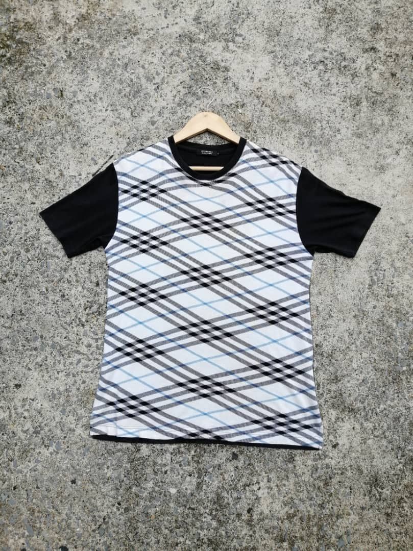 Burberry × Japanese Brand Burberry Black Label Plaid Tee Size US M / EU 48-50 / 2 - 1 Thumbnail