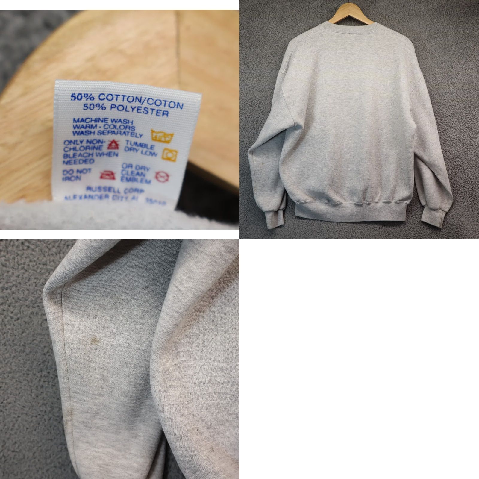 Jerzees VINTAGE Jerzees Men Sweatshirt XL Cardinal Newman Super Sweats Gray Heather Crewneck Pullover University Size US XL / EU 56 / 4 - 8 Thumbnail