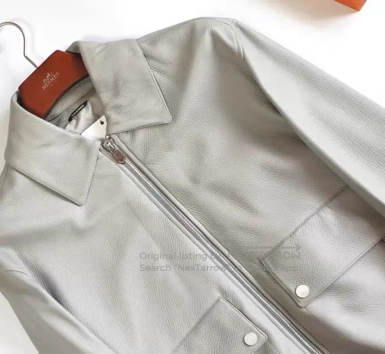 Hermes Hermes Deer Leather Jacket Size US M / EU 48-50 / 2 - 4 Thumbnail