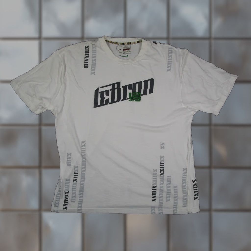 Nike Nike LeBron James Shirt Mens XL White Roman Numeral Graphic Tee 217948-101 Size US XL / EU 56 / 4 - 1 Thumbnail