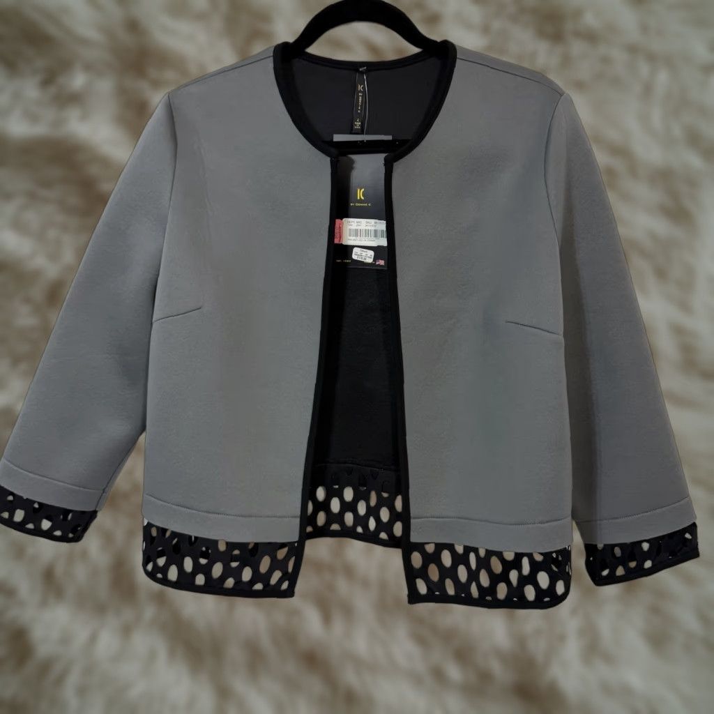 Vintage VINTAGE Connie K Coatigan Women Gray Open Front Cardigan Coat Long Sleeve Size L Size L / US 10 / IT 46 - 1 Thumbnail