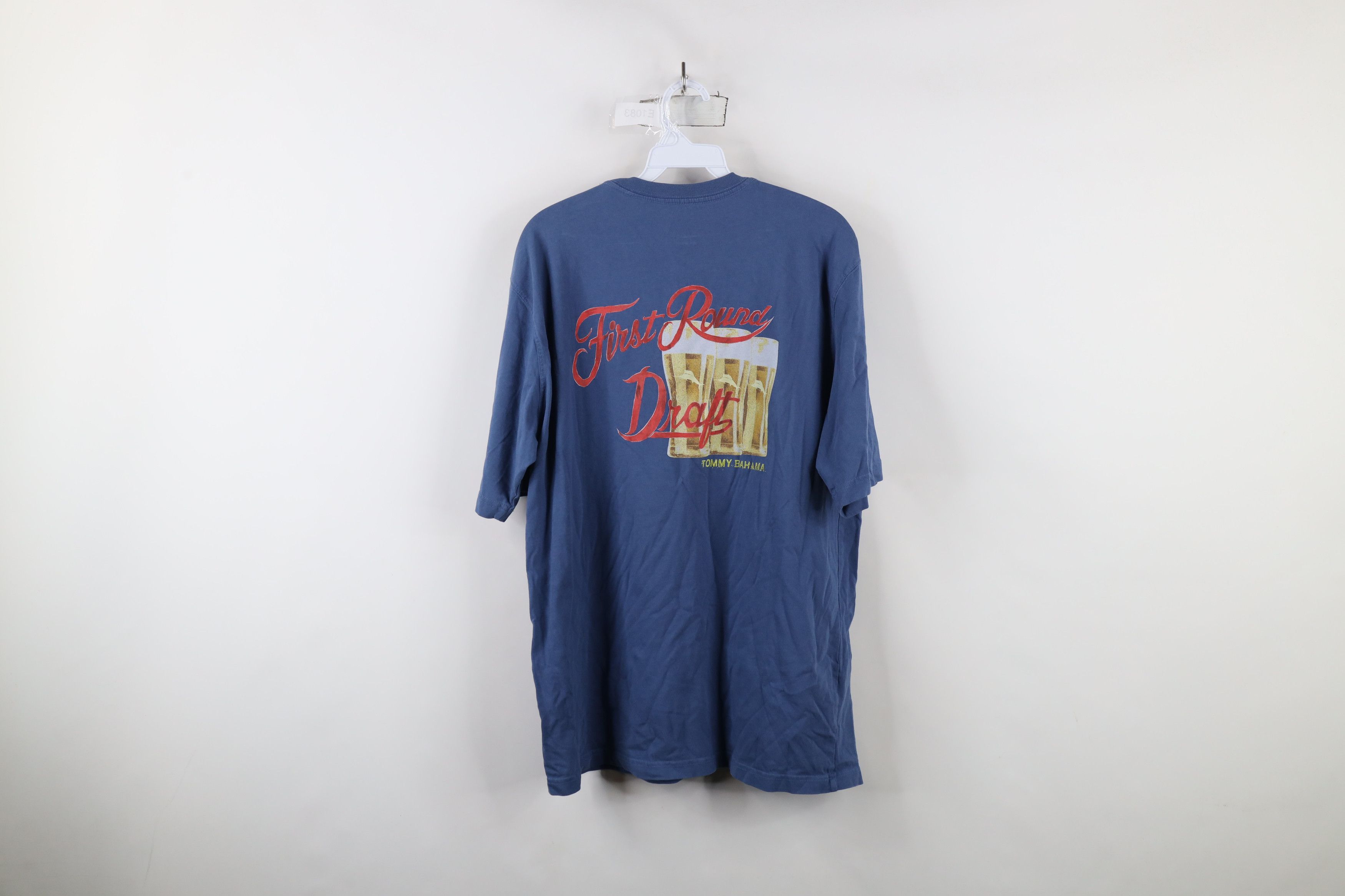 Tommy Bahama × Vintage Tommy Bahama Relax First Round Draft Beer Football T-Shirt Size US L / EU 52-54 / 3 - 10 Thumbnail