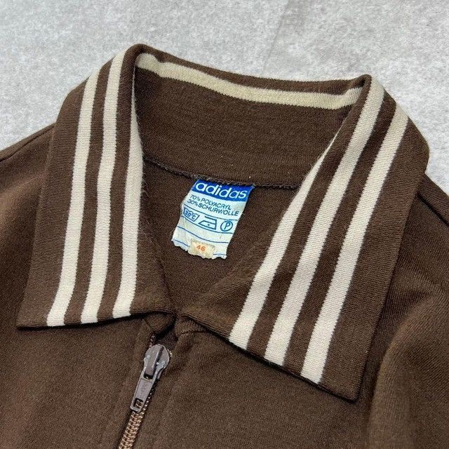 Adidas Rare Adidas 70s West German made track jacket, jersey, brown Size S / US 4 / IT 40 - 2 Thumbnail