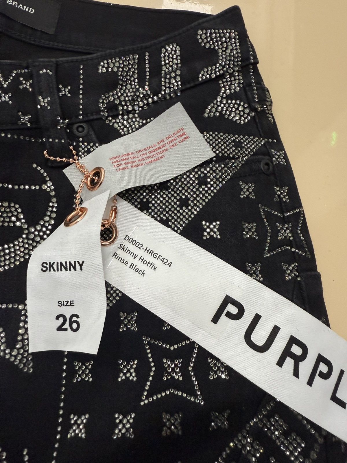 Other Purple Brand Rinse Black Jeans Size 26" / US 2 / IT 38 - 2 Thumbnail