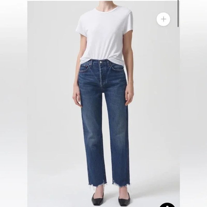 Agolde AGOLDE Jamie High Rise Classic Jeans Raw Hem Size 25" / US 0 / IT 36 - 1 Thumbnail