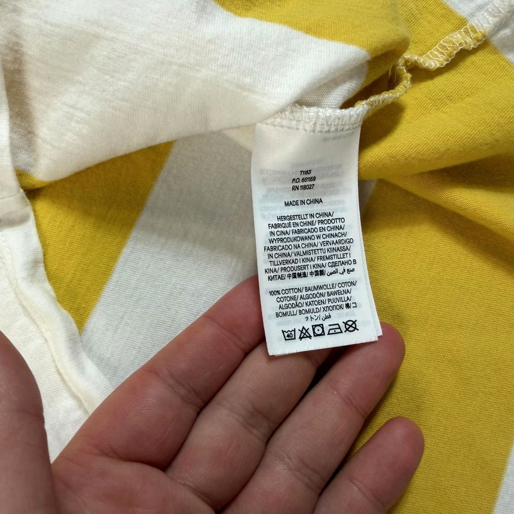 Boden Boden Shirt Women 10 Yellow Stripe Short Sleeve Cotton Tee Jersey Casual READ Size L / US 10 / IT 46 - 4 Thumbnail