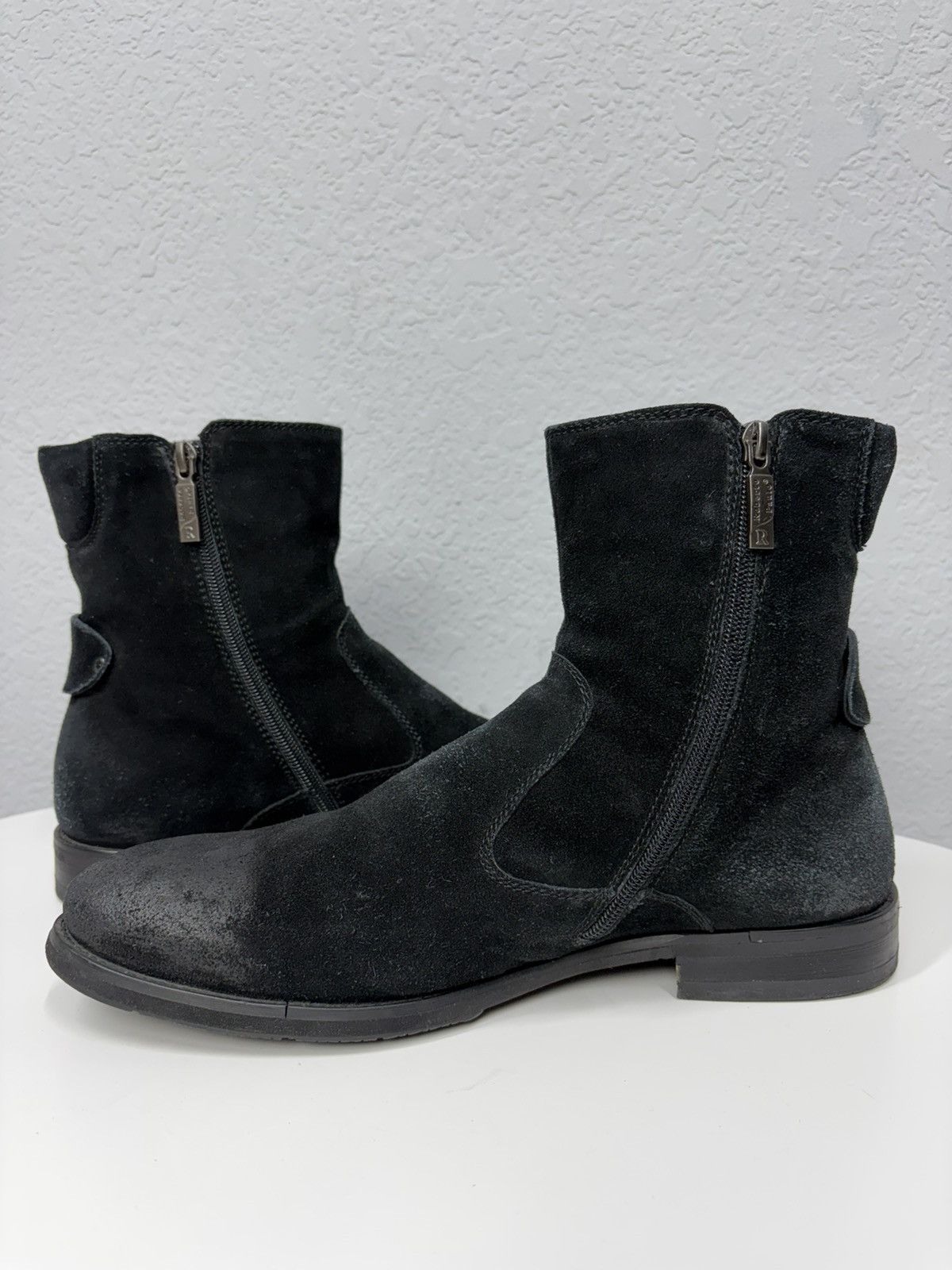 If Six Was Nine Artisan Black Harness High Guidi Vibe Leather Biker Boots Size US 9.5 / EU 42-43 - 8 Thumbnail