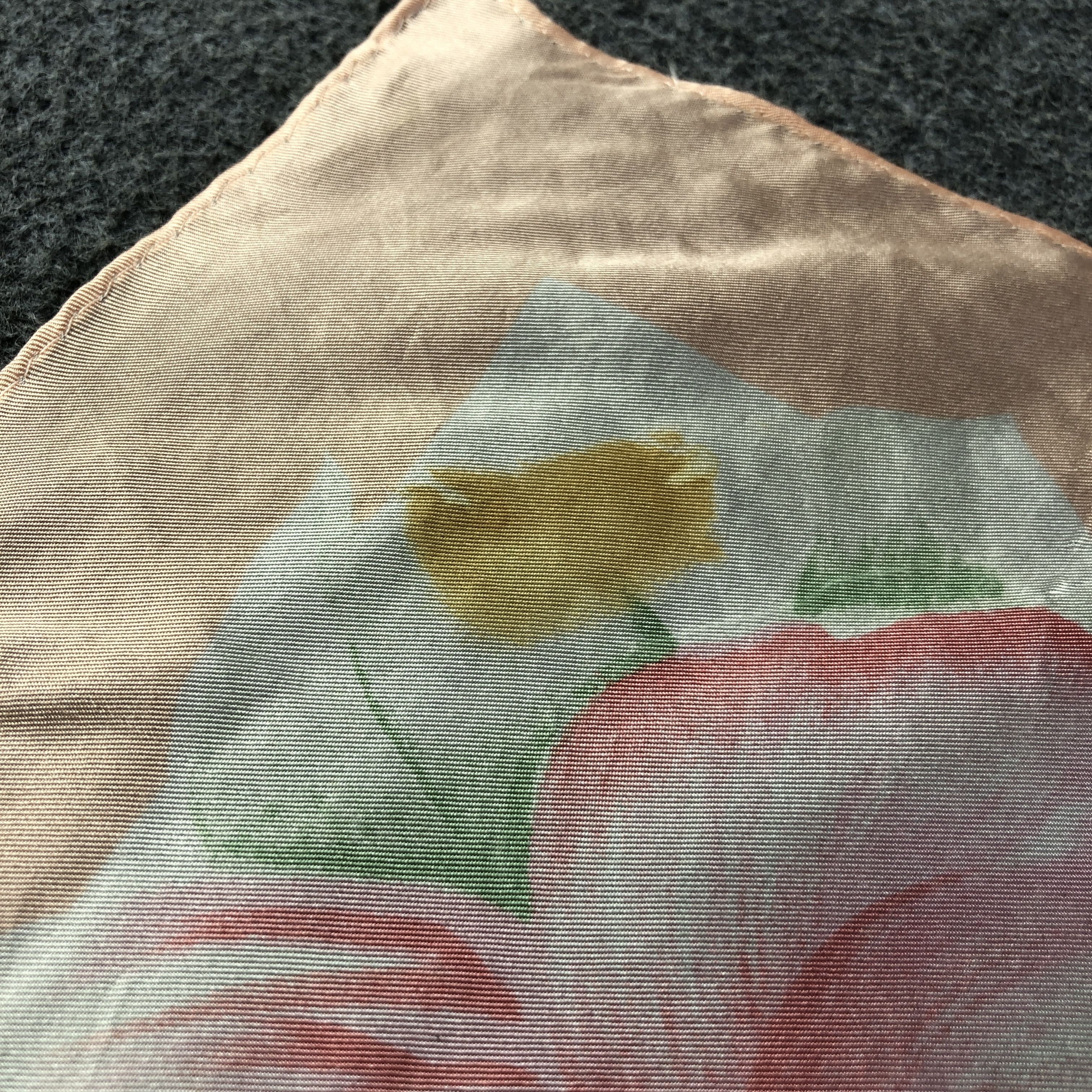 Carven Carven Floral Hand Rolled Silk Scarf M999 Size ONE SIZE - 10 Thumbnail