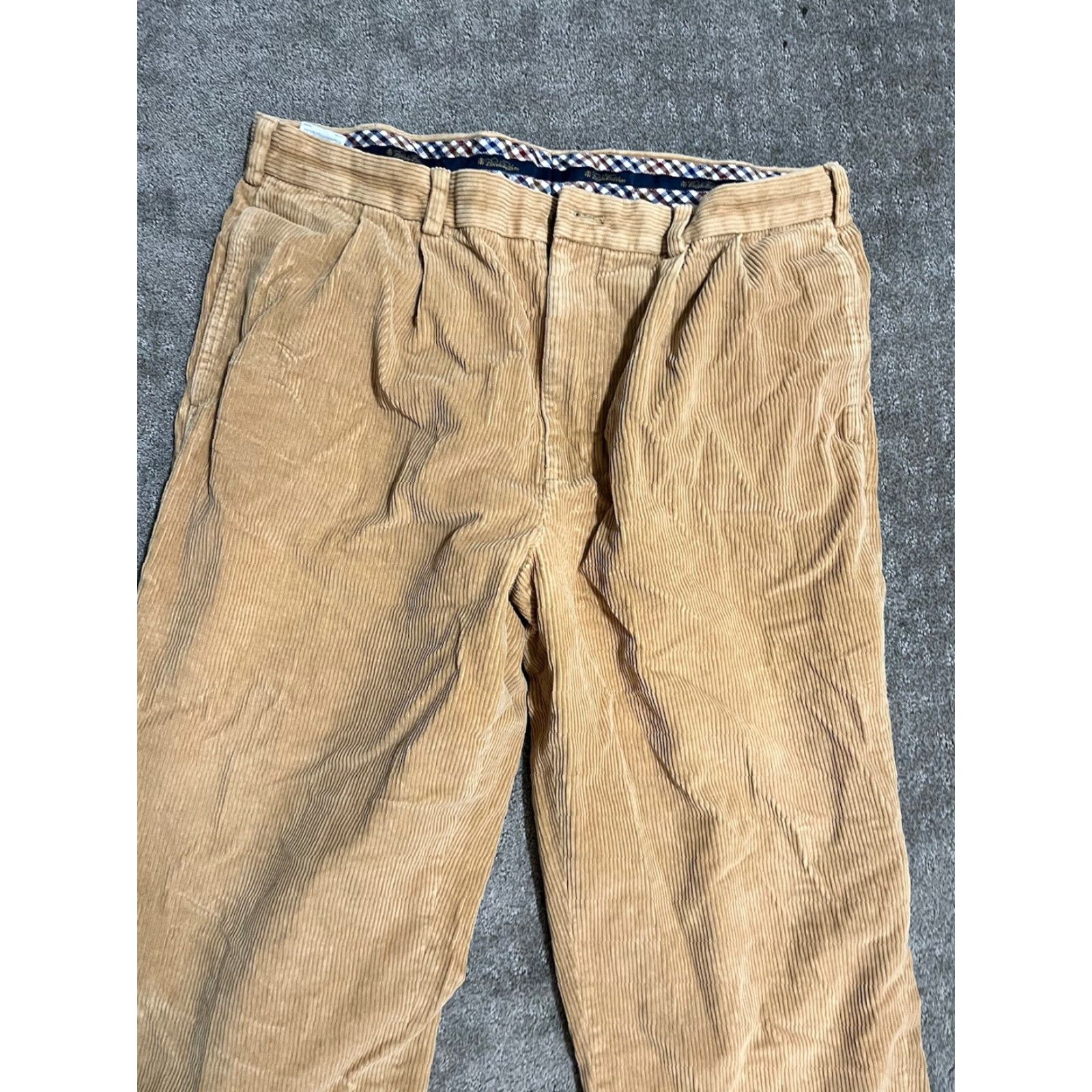 Brooks Brothers Brooks Brothers Pant Men 38x30 Golden Brown Chino Corduroy Elliott Pleated Front Mens Size US 38 / EU 54 - 2 Thumbnail