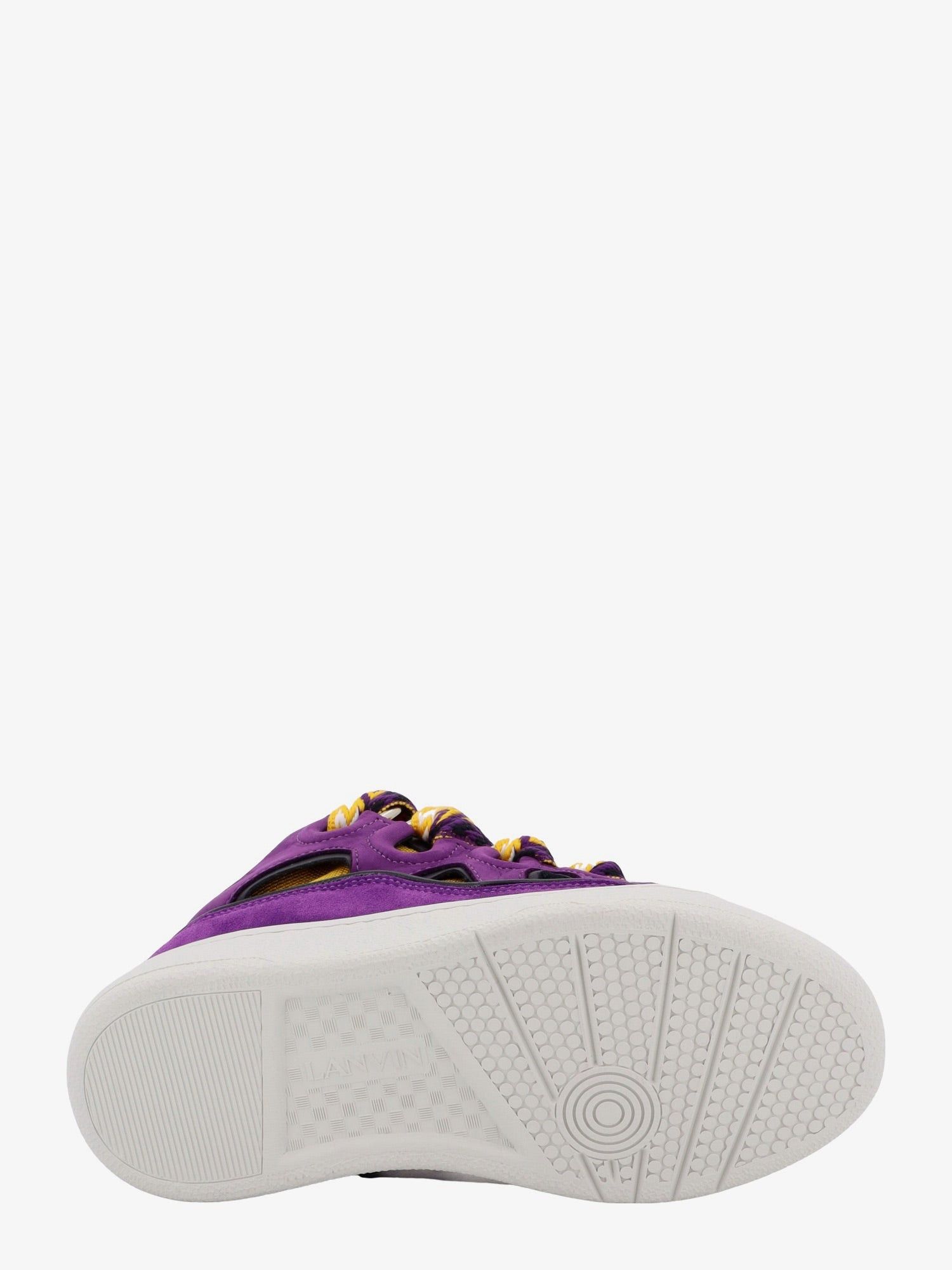 Lanvin o1mle0825 Leather Curb Sneakers in Purple Size US 9 / EU 42 - 4 Thumbnail