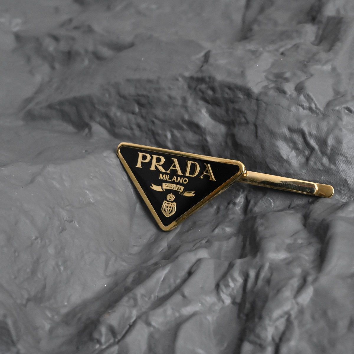Prada PRADA SET OF 2 LOGO HAIR CLIPS Size ONE SIZE - 6 Thumbnail